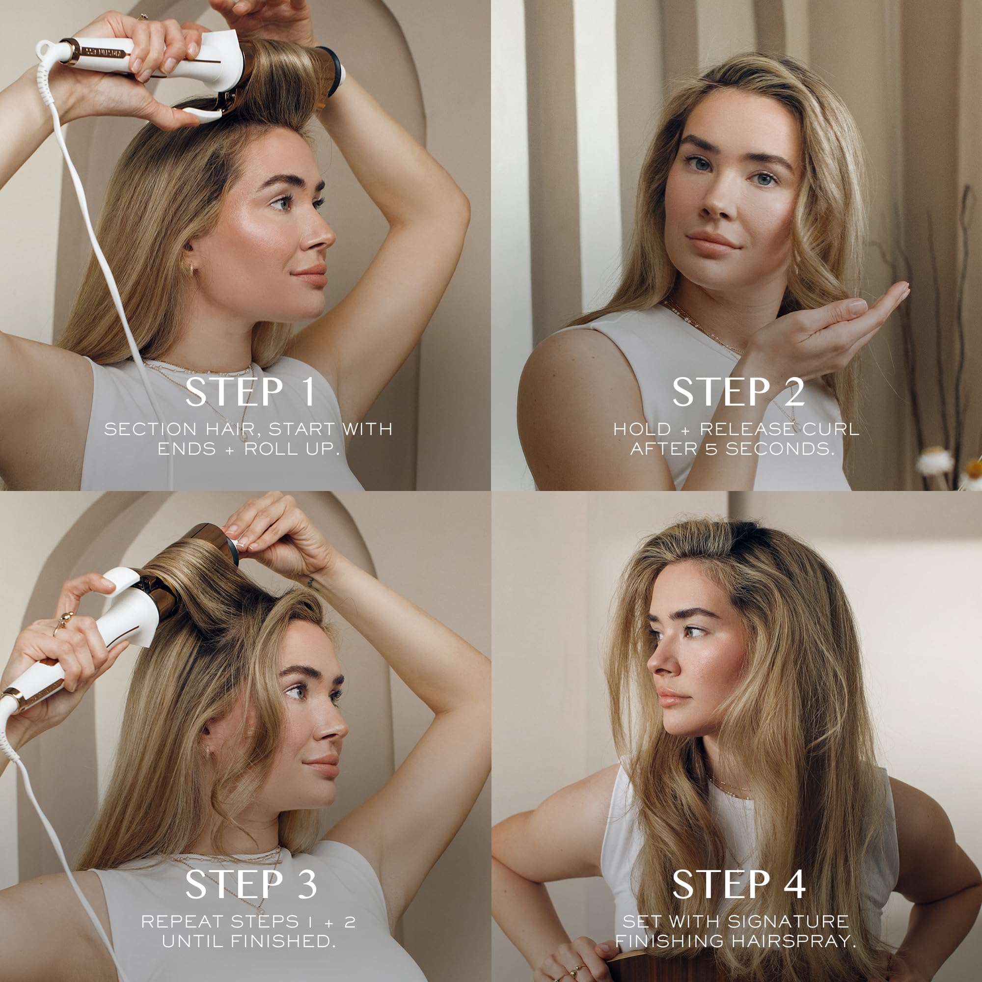 Kristin Ess Hair 2 Inch Titanium Curling Iron for Big Blowout Waves + Volume-2    Salon Professional Wide + Large Barrel Curling