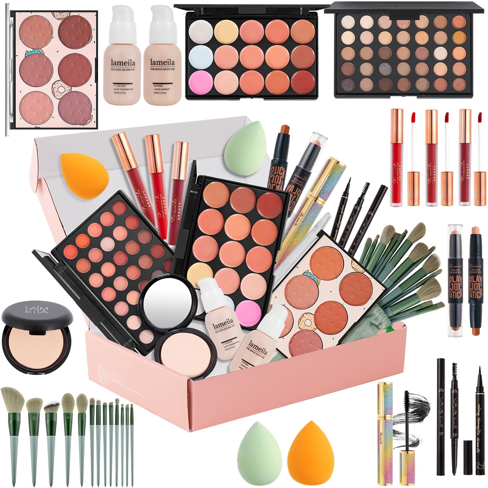 Makeup Kit for Women Full Kit,Multipurpose Women's Cosmetics Set,Beginners and Professionals Alike,Makeup Gift Set