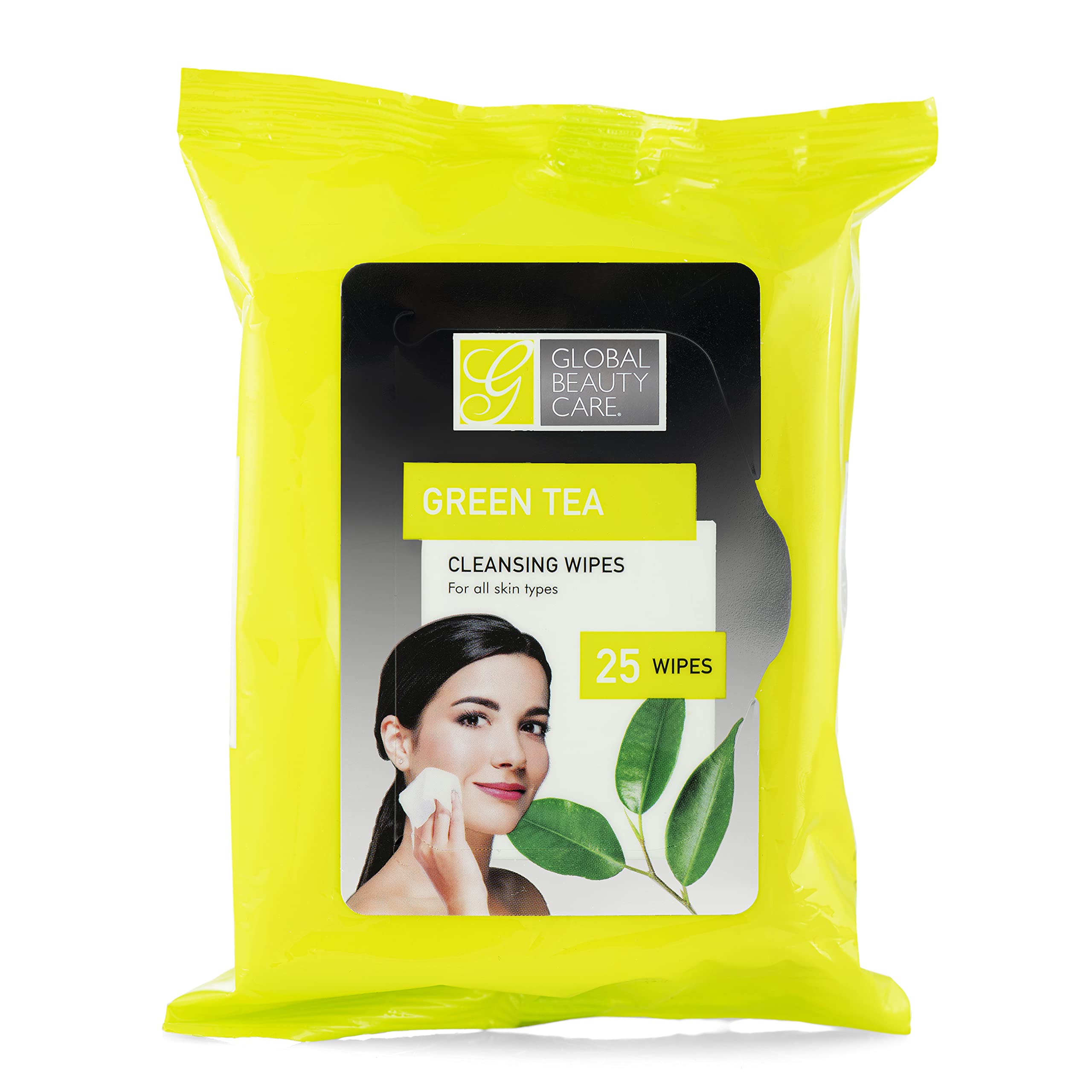 Global Beauty Care Bulk Cleansing Wipes Premoistened 4 Pack Of Green Tea Cleansing Cloths Makeup Removal Wipes - Great For Trave