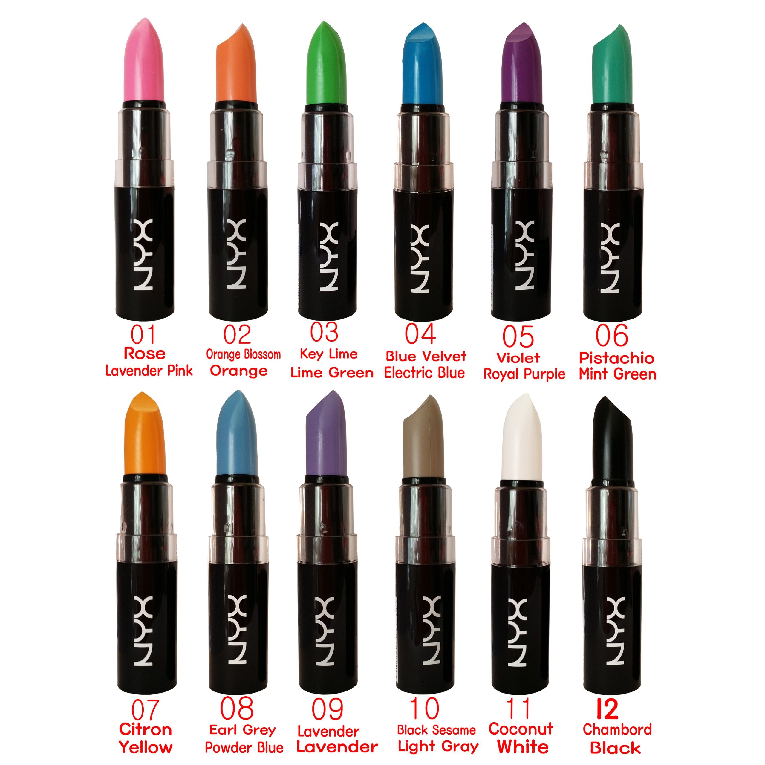 NYX Nyx macaron pastel lippies lipstick - key lime : mals03 ''lime green'' 0.16 oz