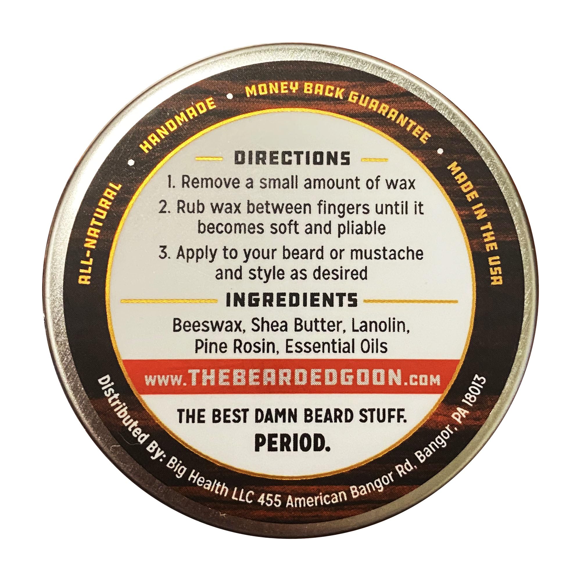 The Bearded Goon Ridiculously Strong Mustache and Beard Wax for Men | All Day Style Control to Tame Facial Hair | All Natural Ha