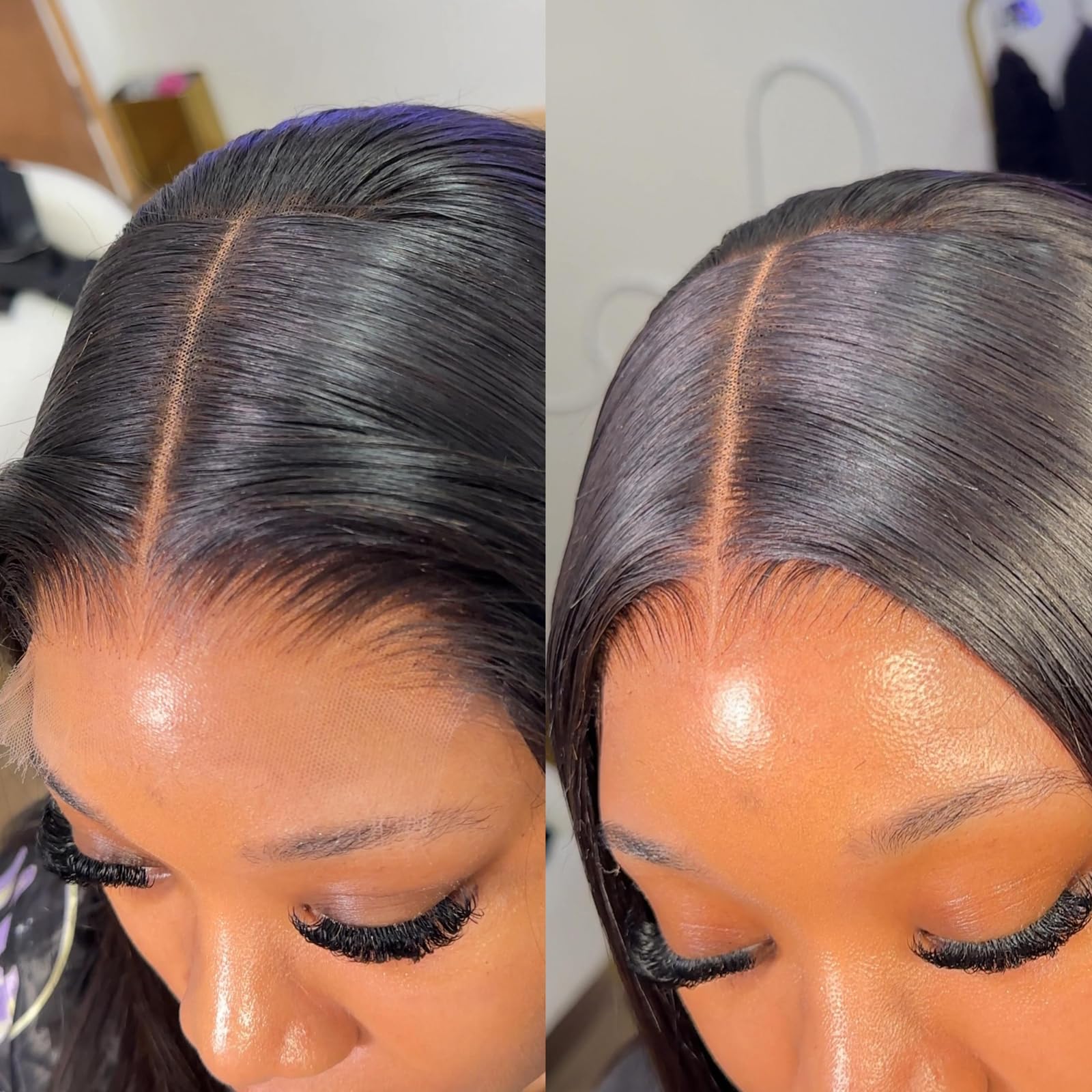 Beeos 5X5 Curly Skinlike Real Hd Lace Closure Wig, 250% Density 0.10Mm Ultra-Thin Hd Lace Pre Plucked Natural Hairline Brazilian