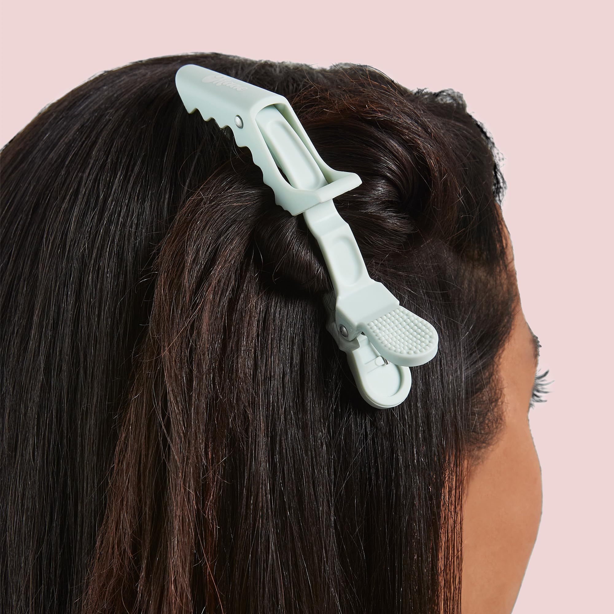 Mane All Grip No Slip Hair Sectioning Clips - Alligator Hair Clips for Styling, Blow-Drying, Curling & Flat-Ironing (4 Count)