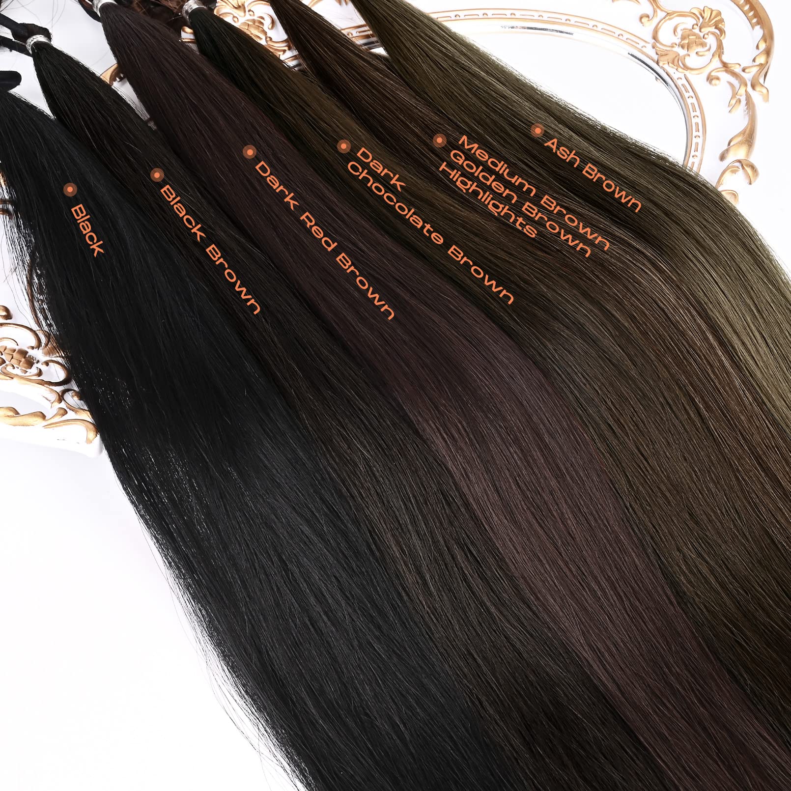 SEIKEA Long DIY Braided Ponytail Extension with Hair Tie Straight Wrap Around Hair Extensions Ponytail Natural Soft Hair Piece D