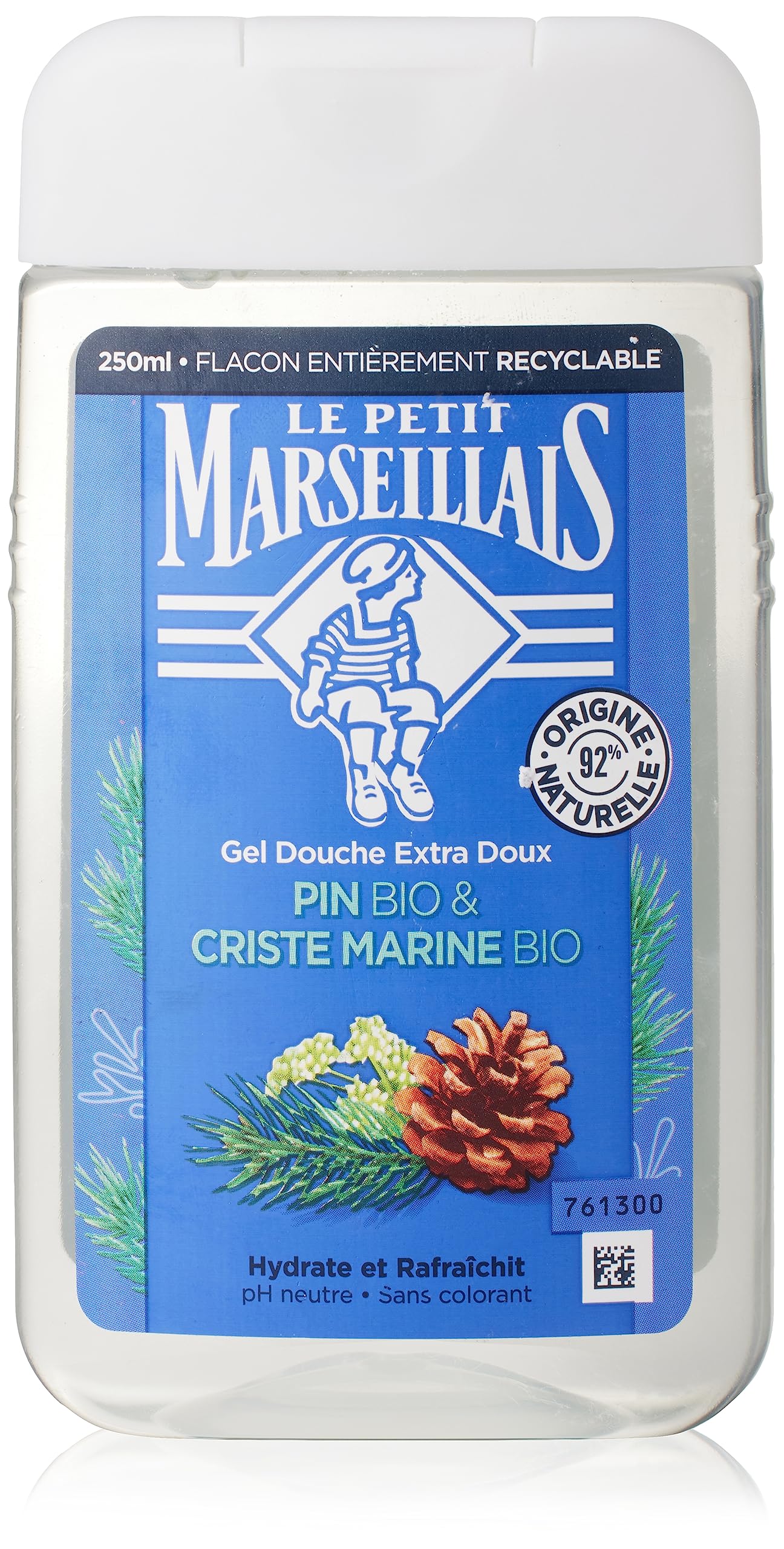 Le Petit Marseillais Shower Gel for Men Pine and Sea Fennel 250 ml by Le Petit Marseillais