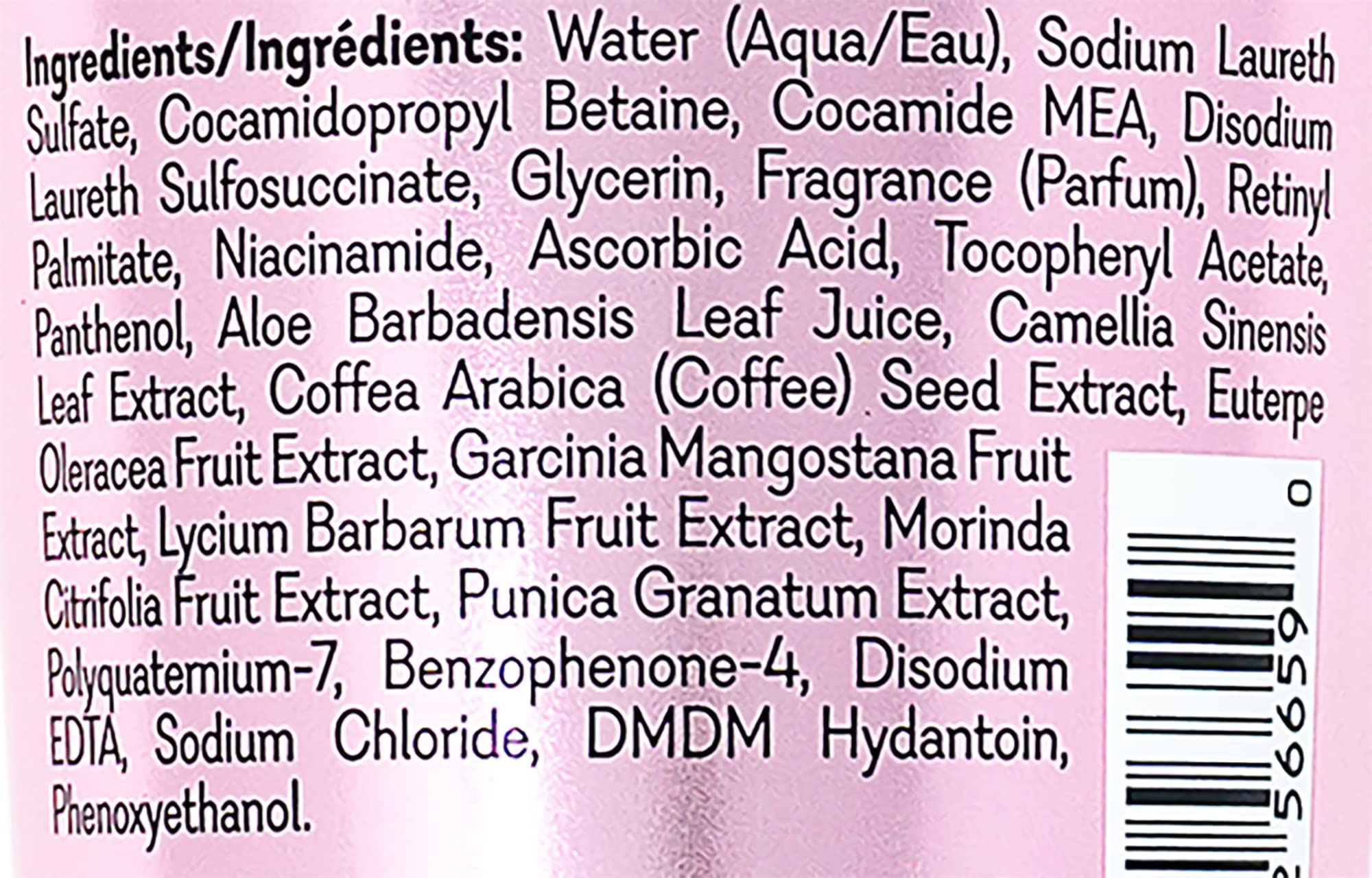 Vitabath Pomegranate Bellini Blush Body Wash Moisturizing Bath & Shower Cleanser & Skincare Radiant Detox & Restore Nourishing B