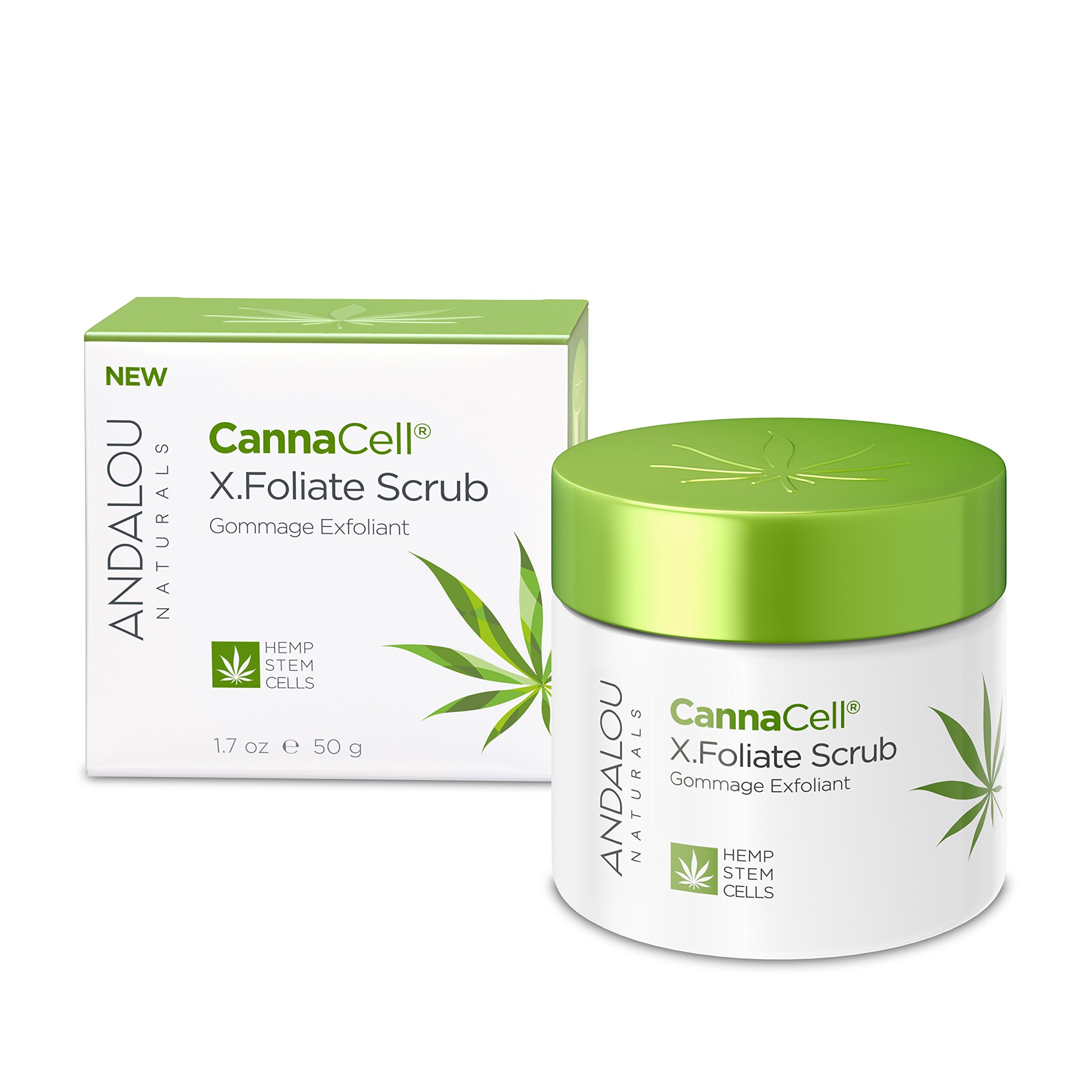 Andalou Naturals Cannacell X.Foliate Scrub, 1.7 Ounces