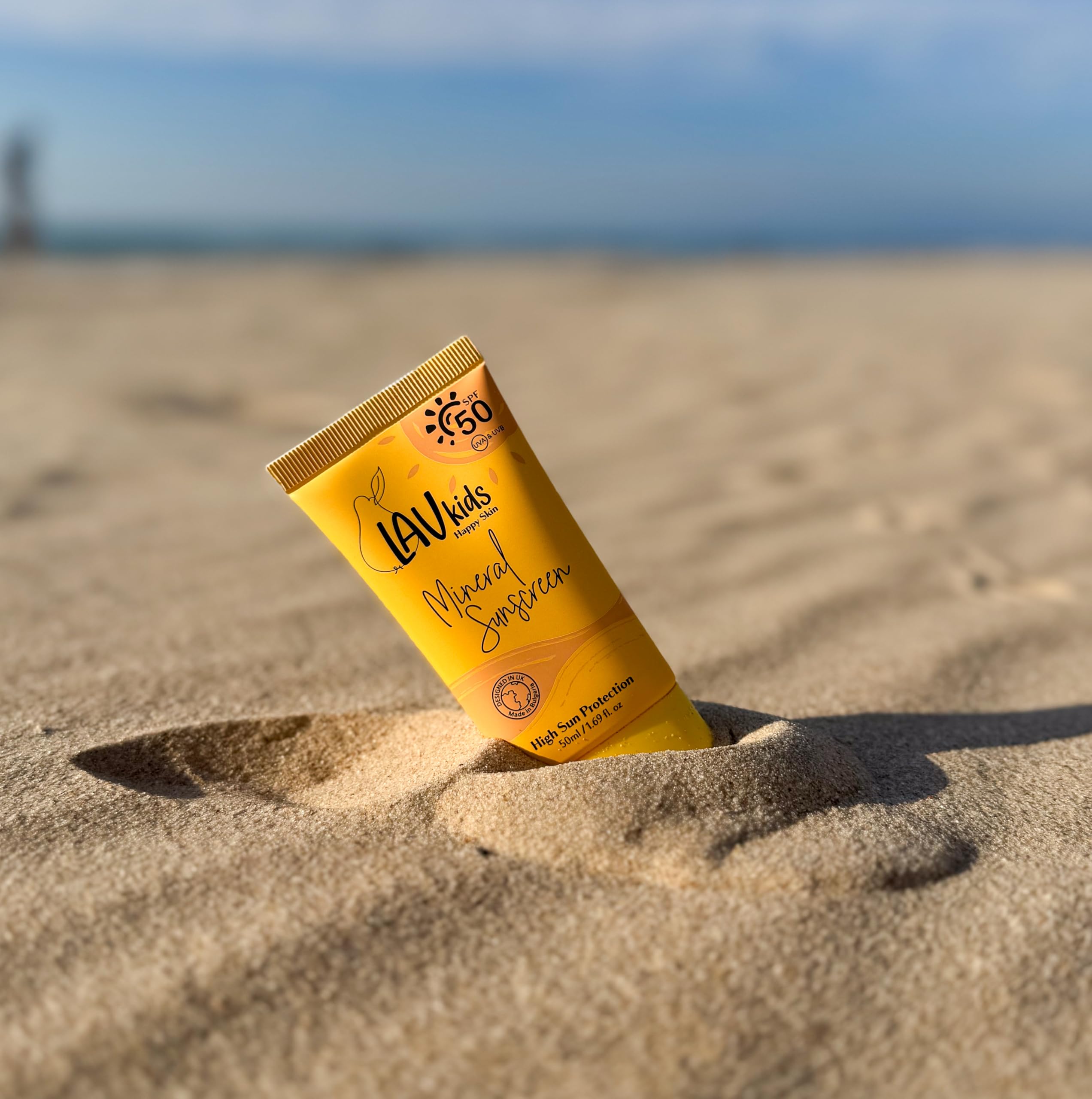 LAV Kids Mineral Sunscreen, SPF 50 UVA & UVB Protection, 1.69 fl. oz