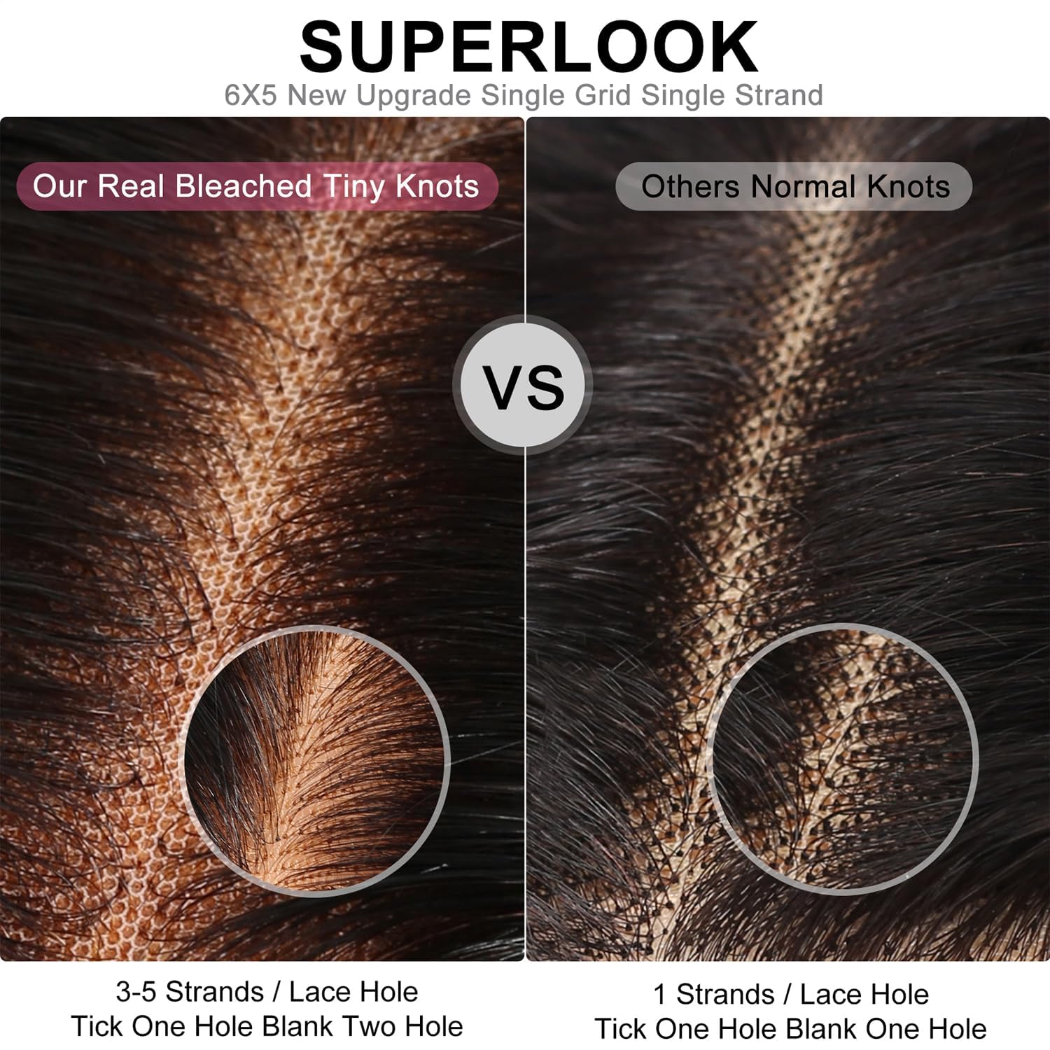 Superlook Balayage Highlight Lace Front Wig Human Hair Wear And Go Glueless Wig Pre Plucked 12A 220% Density 6X5 Pre Cut Ombre L