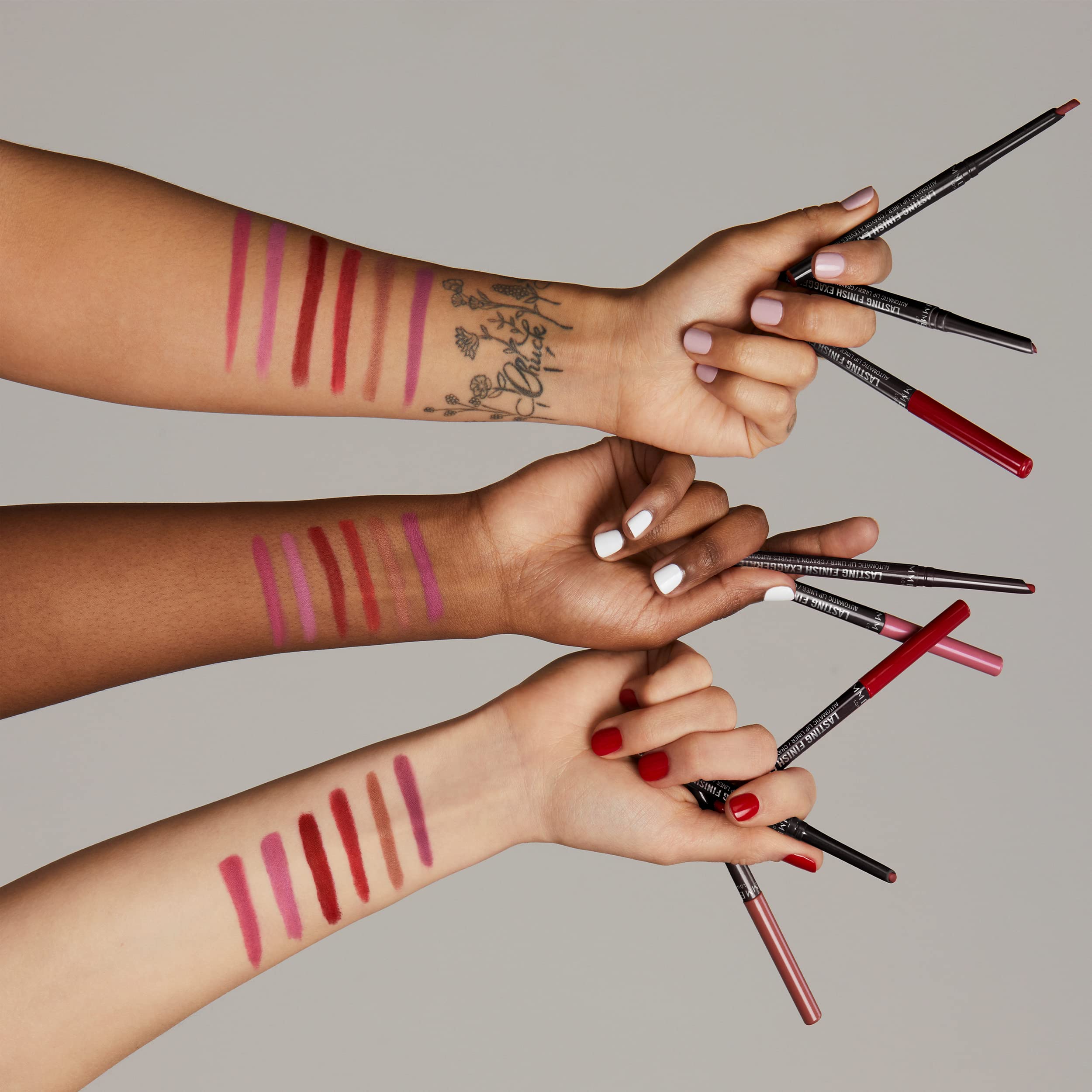 Lasting Finish Exaggerate Automatic Lip Liner, 70 Pink Enchantment, Shelf Pack Of 3