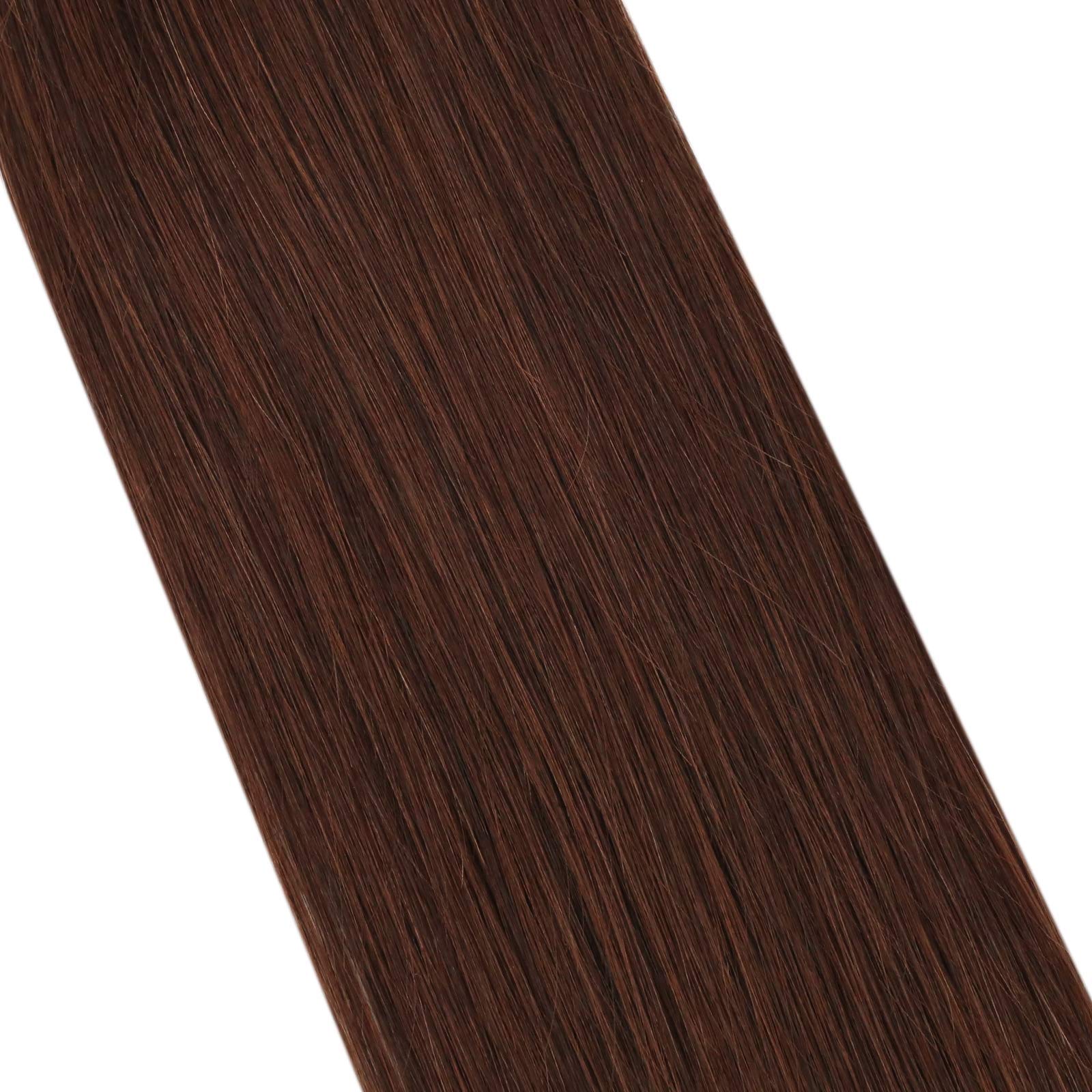 [Short]Sunny Utip Hair Extensions Human Hair Auburn U Tip Hair Extensions Human Hair Dark Auburn Fusion Hair Extensions Human Ha