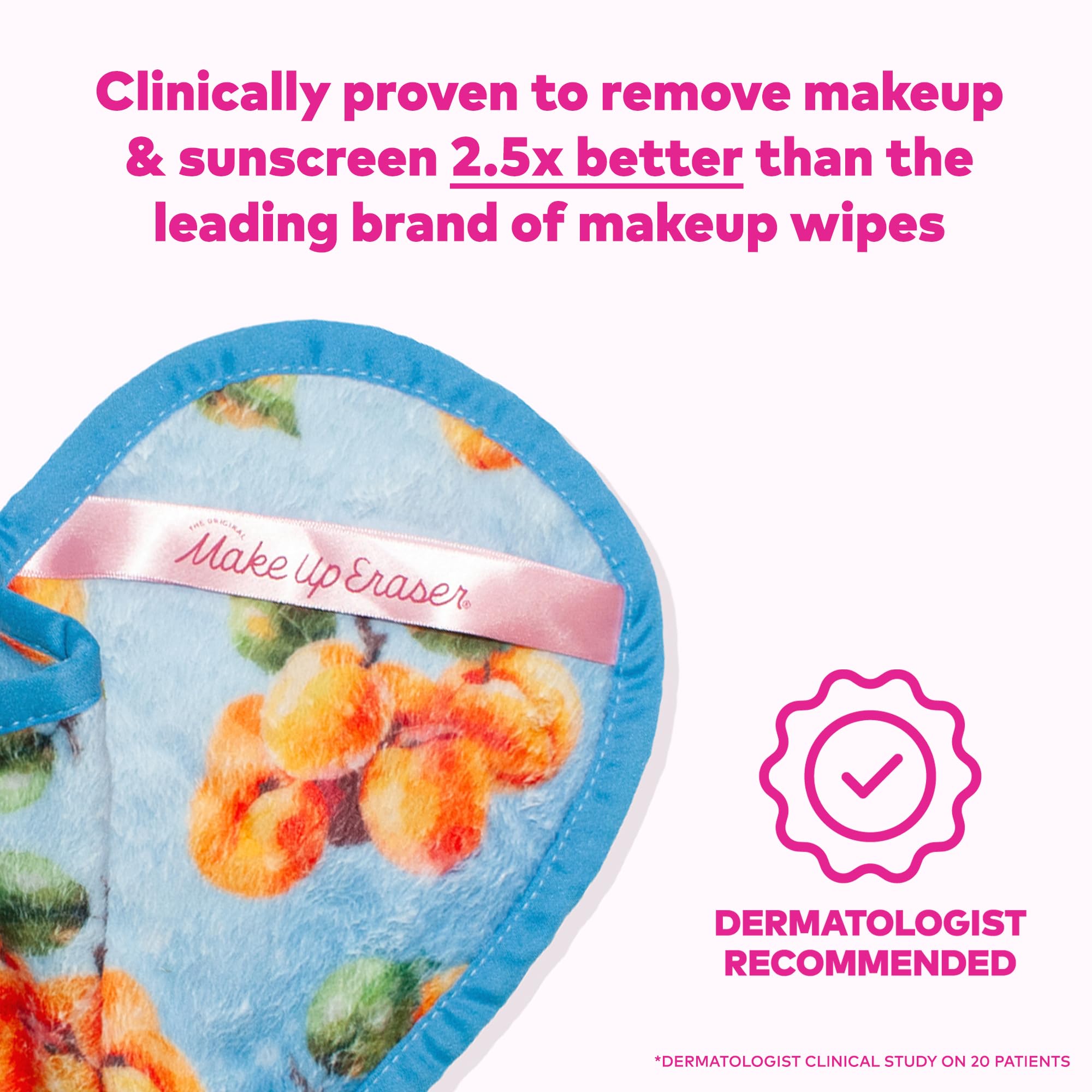 The Original Makeup Eraser, Erase All Makeup With Just Water, Including Waterproof Mascara, Eyeliner, Foundation, Lipstick Sunsc