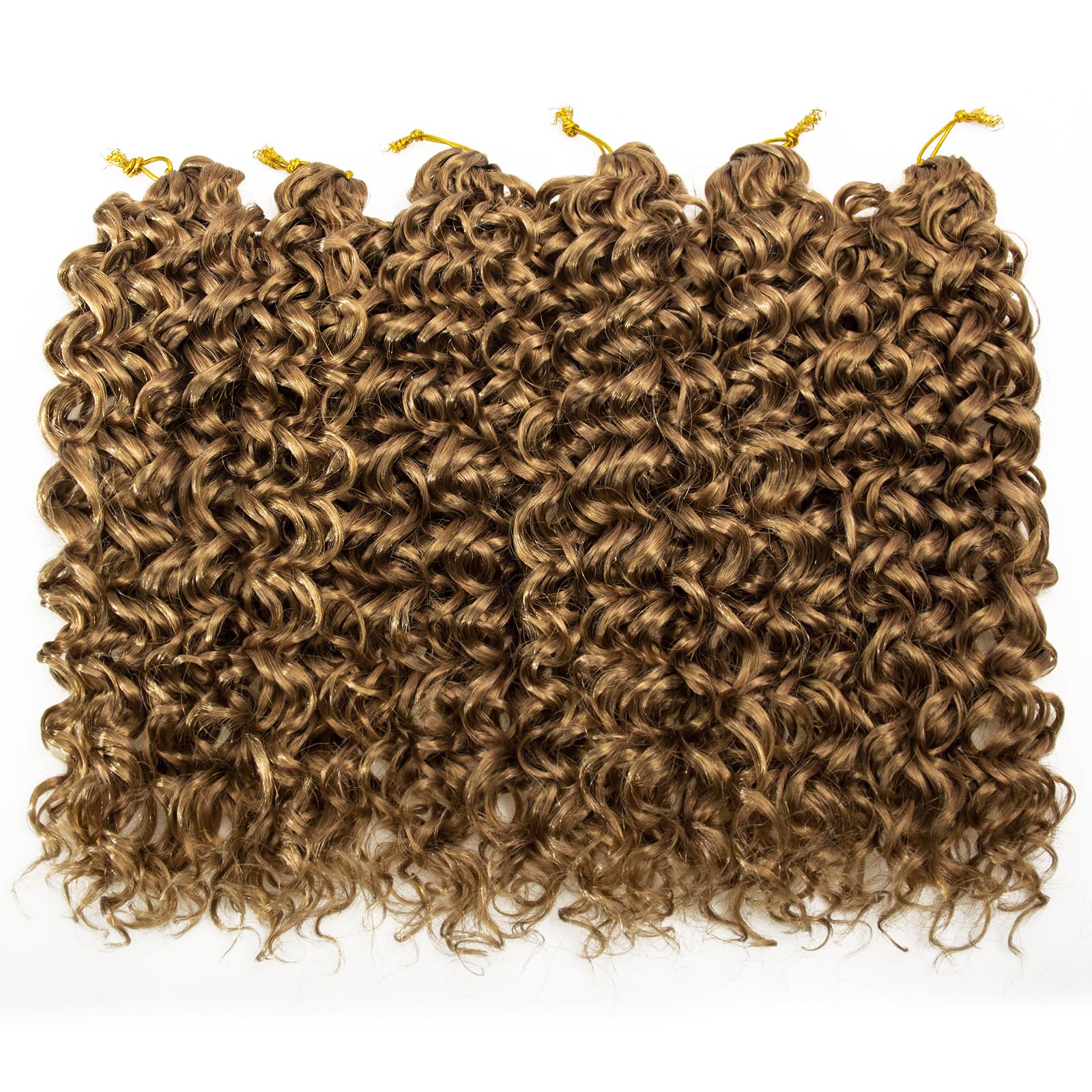 Gogo Curl Crochet Hair 18Inch Water Wave Crochet Hair Blonde Synthetic Bohemian Crochet Braid Deep Wave Braiding Hair Extensions