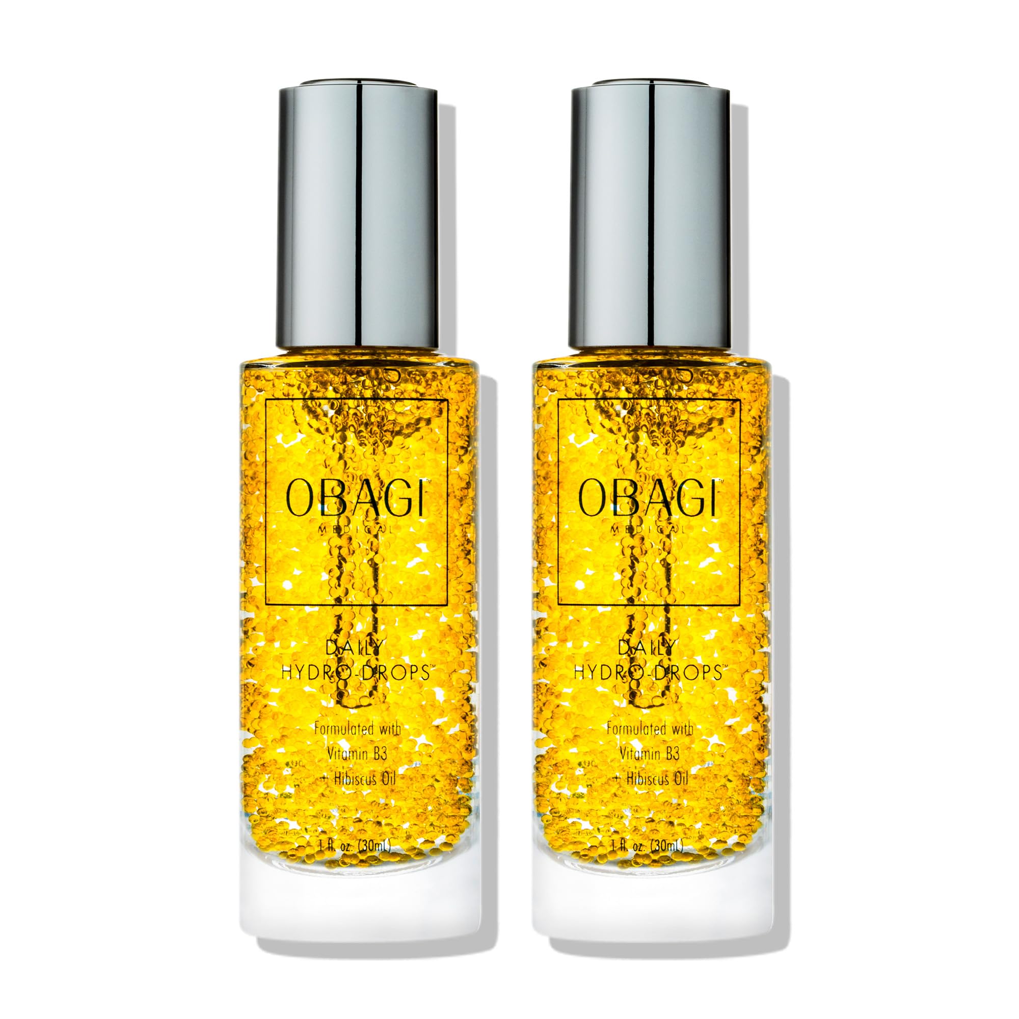 Obagi Daily Hydro-Drops Hydrating Facial Serum for Dry Skin, Hypoallergenic, 1 fl oz- Pack of 2