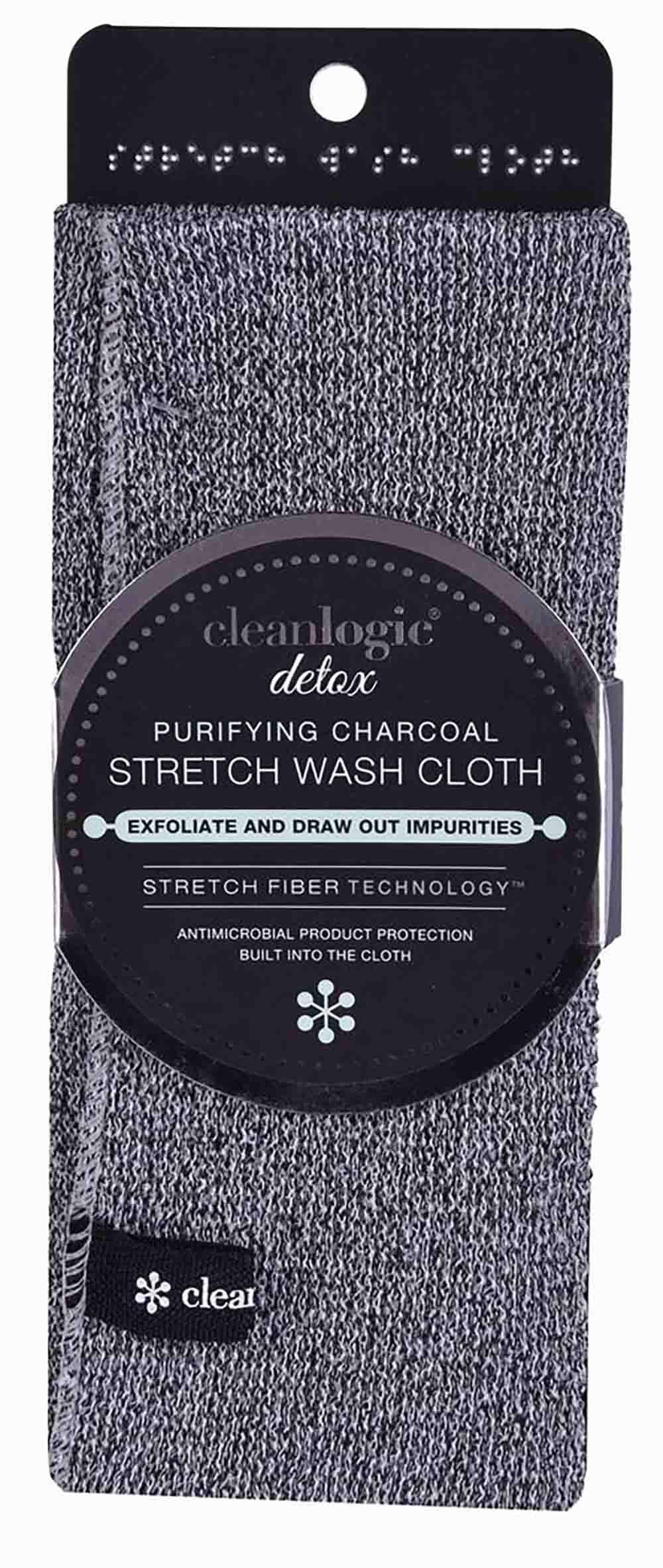 Clean Logic Detox Charcoal Purifying Stretch Wash Cloth, 1 Count