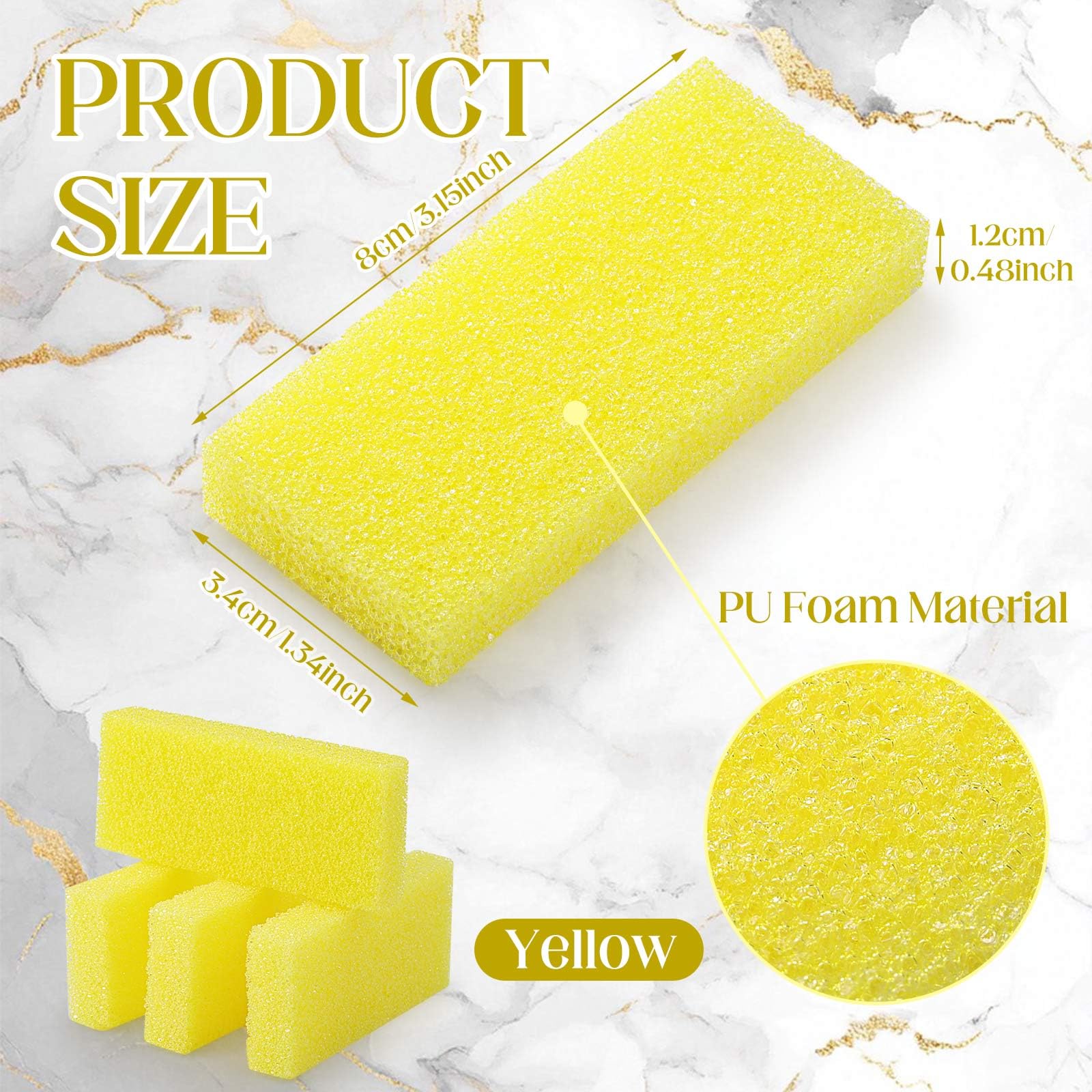 Batiyeer 100 Pcs Pumice Stone for Feet Scrubber Dead Skin Disposable Pedicure Pumice Stone Foot Shower Scrubber for Heel Cuticle