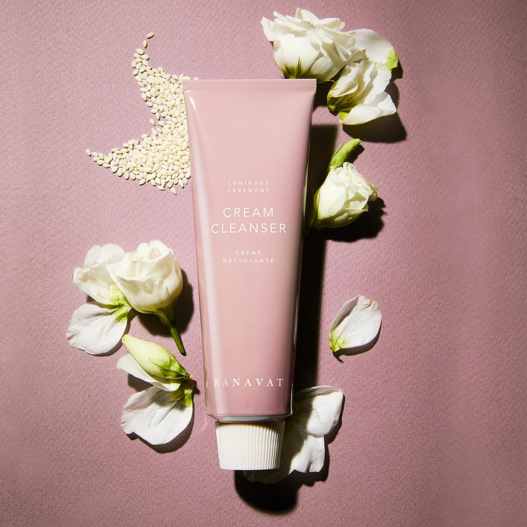Ranavat Cream Cleanser - Daily Facial Cleanser Doubles As Waterproof Eye Makeup Remover - Gentle Face Wash To Detoxify And Nouri