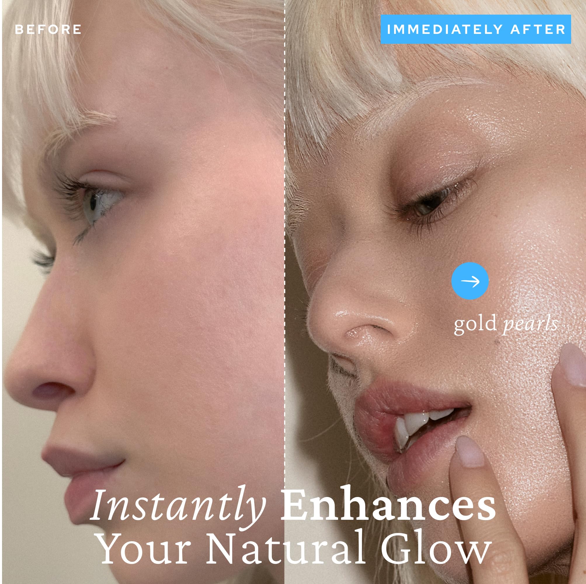 Belif Super Drops Niacinamide Vitamin C Golden Glow Serum, 2-In-1 Hydrating & Brightening Makeup Primer,Lluminator And Highlight