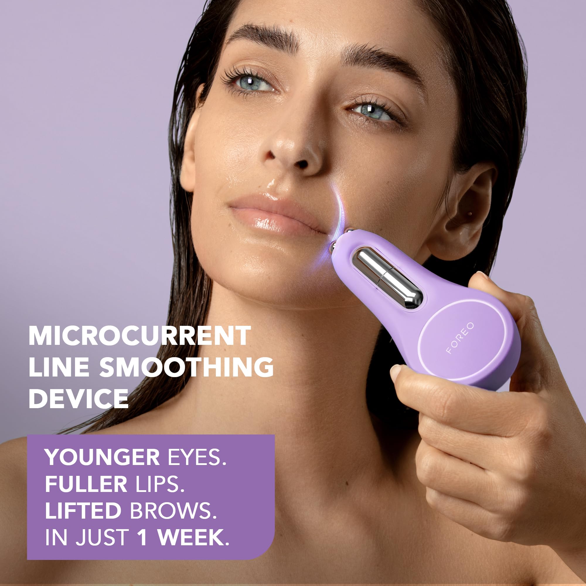Foreo Bear 2 Eyes & Lips - Microcurrent Line Smoothing Instant Face Lift - - Eye Care Device - Brow Lift - Dark Circles Under Ey
