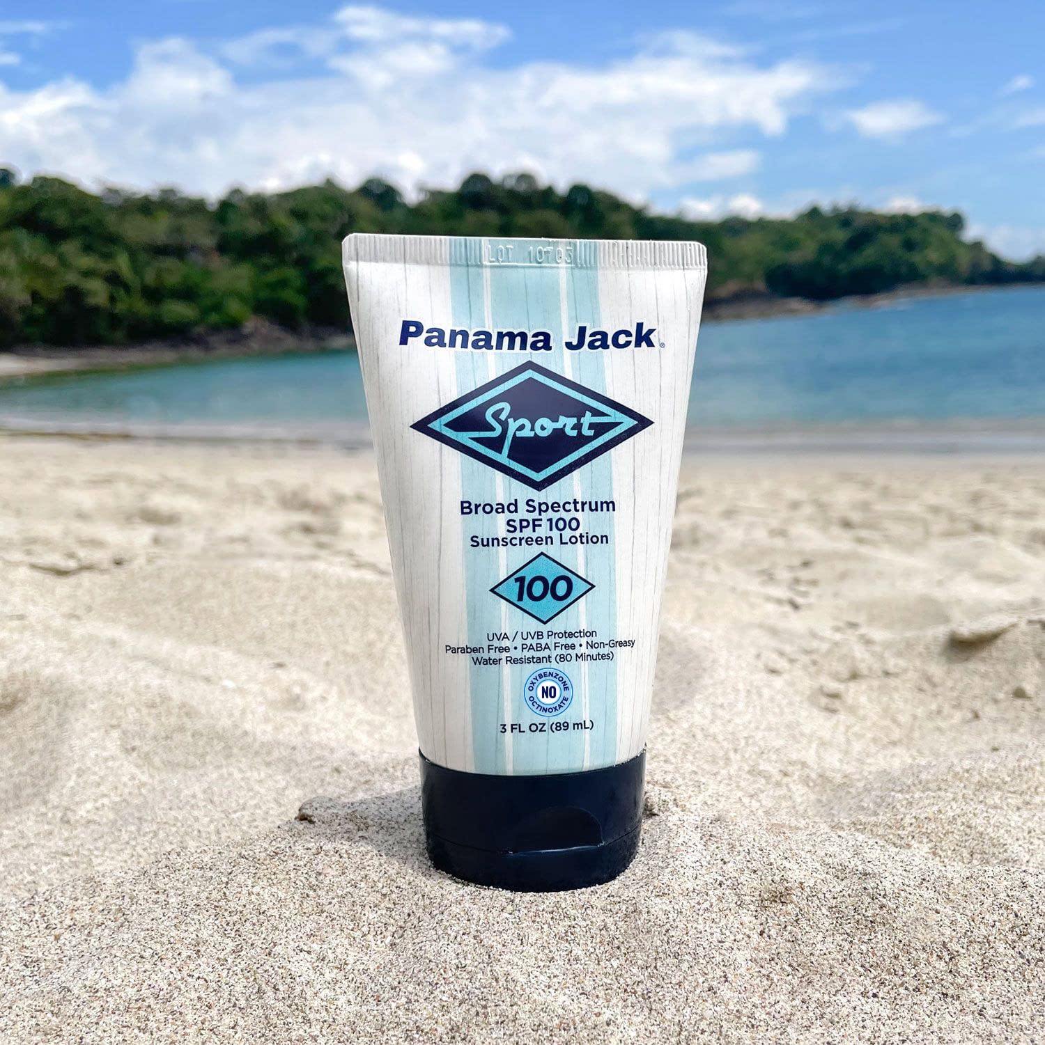 Panama Jack Sport Sunscreen Lotion - Spf 100, Broad Spectrum Uva/Uvb Protection, Non-Greasy, Paba, Paraben, Gluten & Cruelty Fre