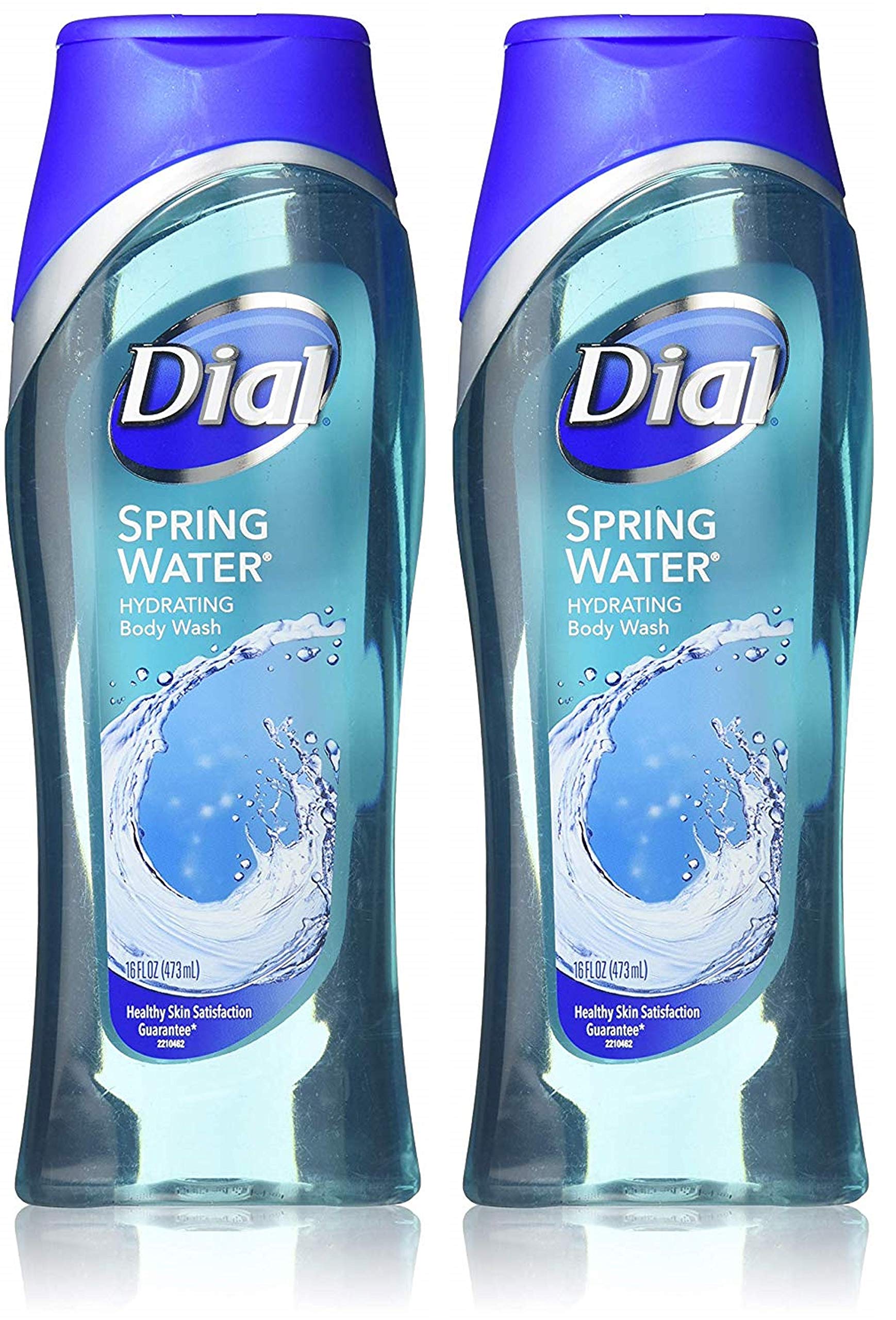 Dial Body Wash Spring Water 16 Ounce Hydrating (473Ml) (Pack Of 2)