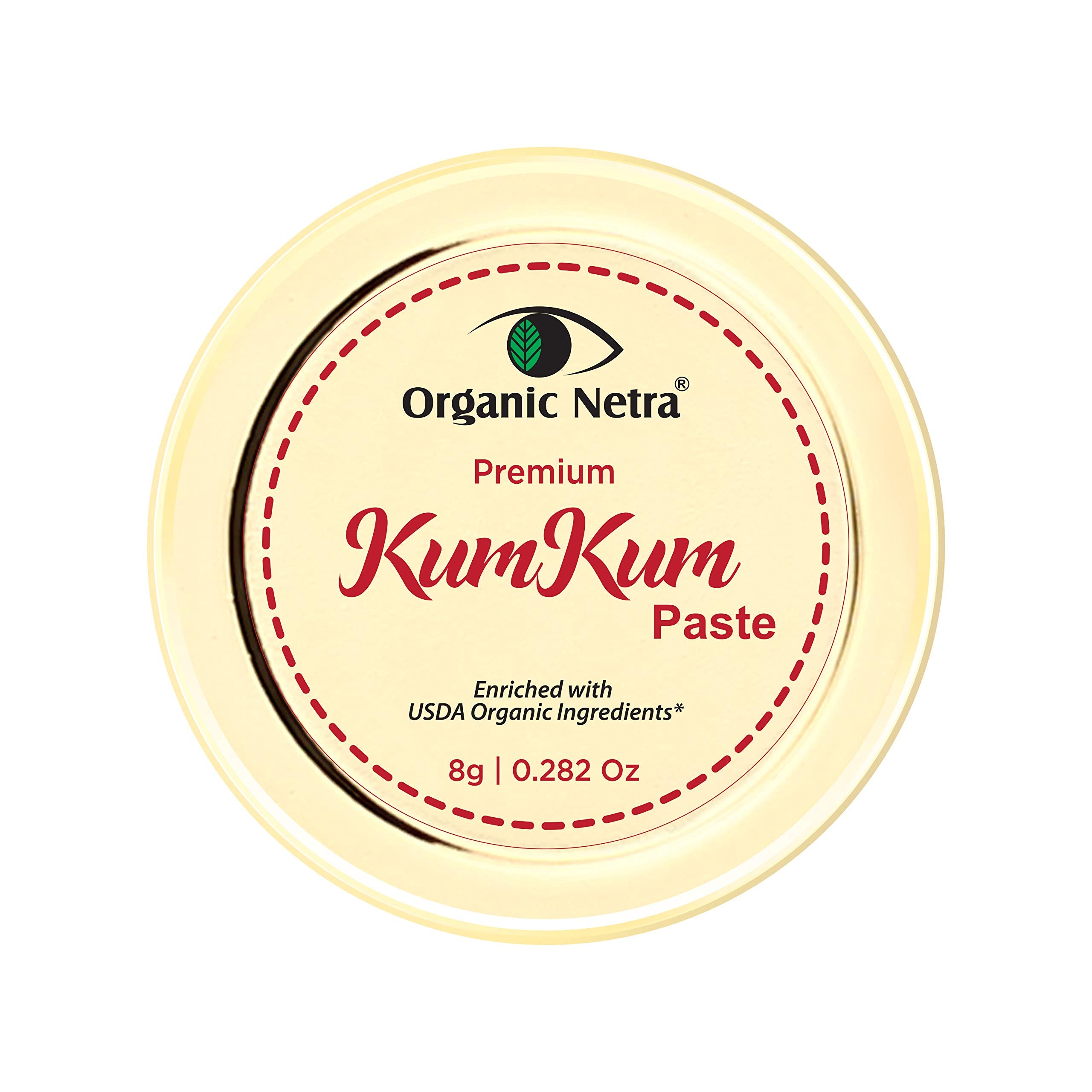 Organic Netra Sindoor/Kumkum Paste | Waterproof Long Lasting, Smudge Proof Sindoor | Pure And Natural Deep Maroon Colour, Long L