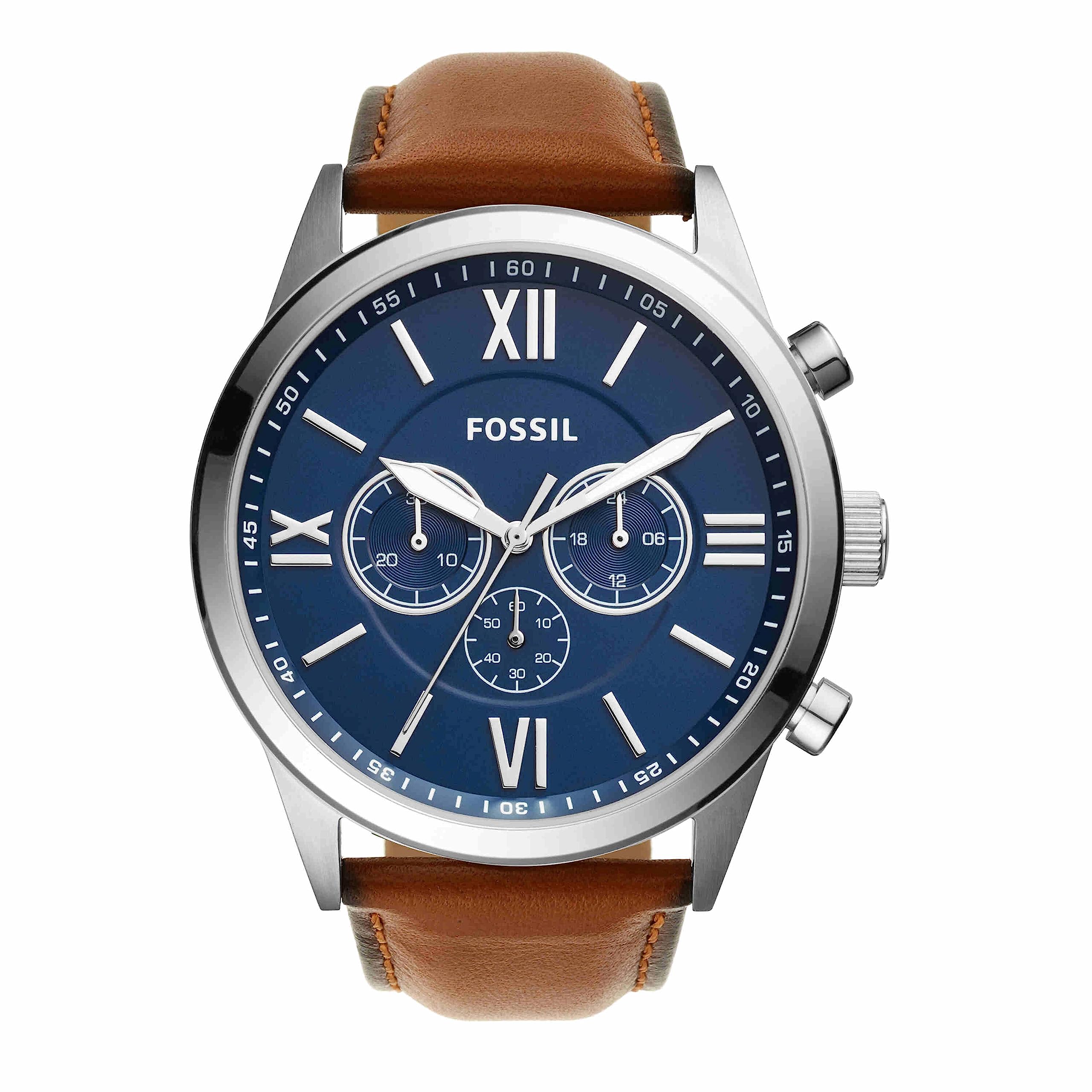Fossil Analog Blue Dial MenS Watch  Bq2125