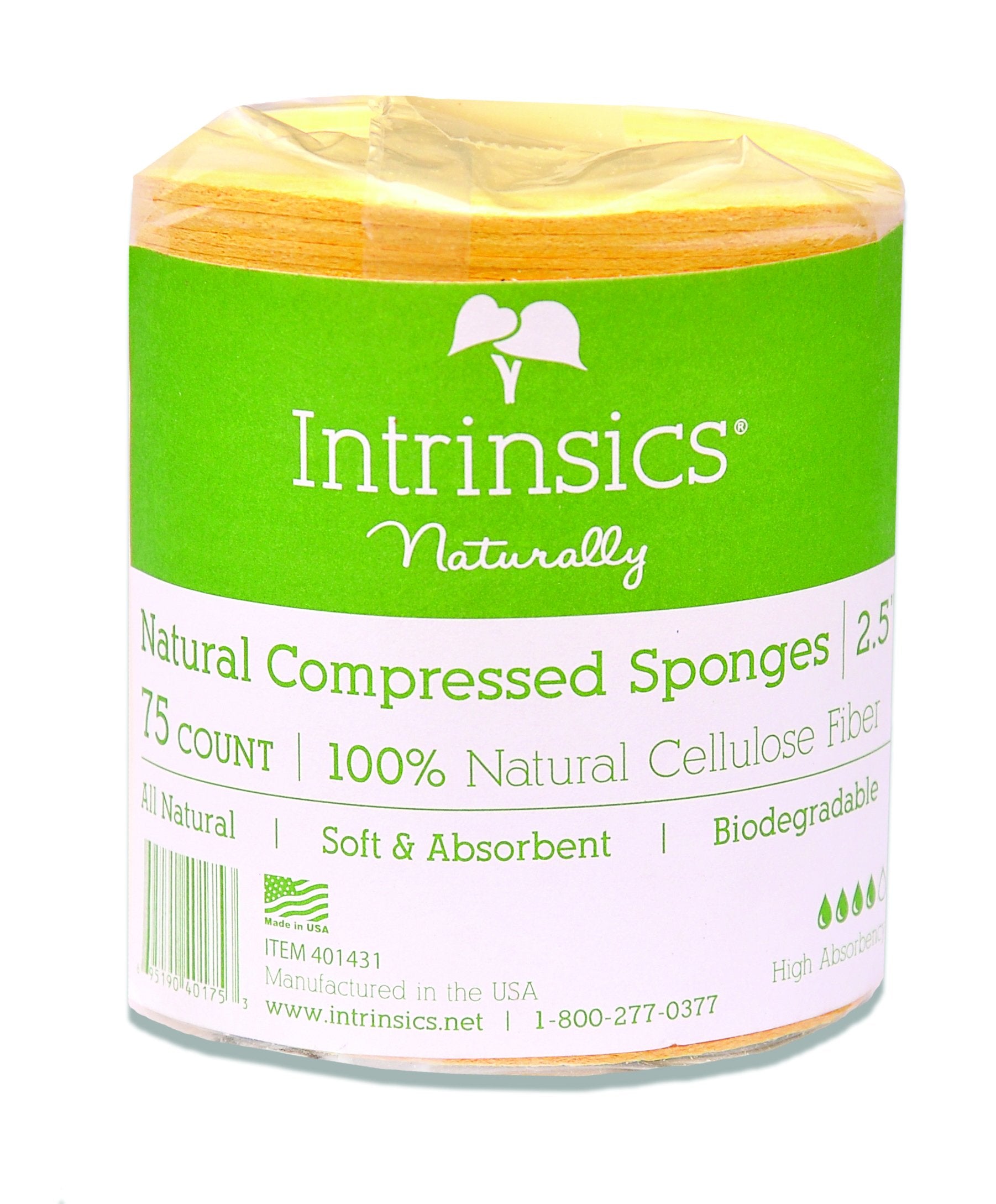 Intrinsics Intrinsics natural compressed cellulose sponges for face 2.5 - 75 count