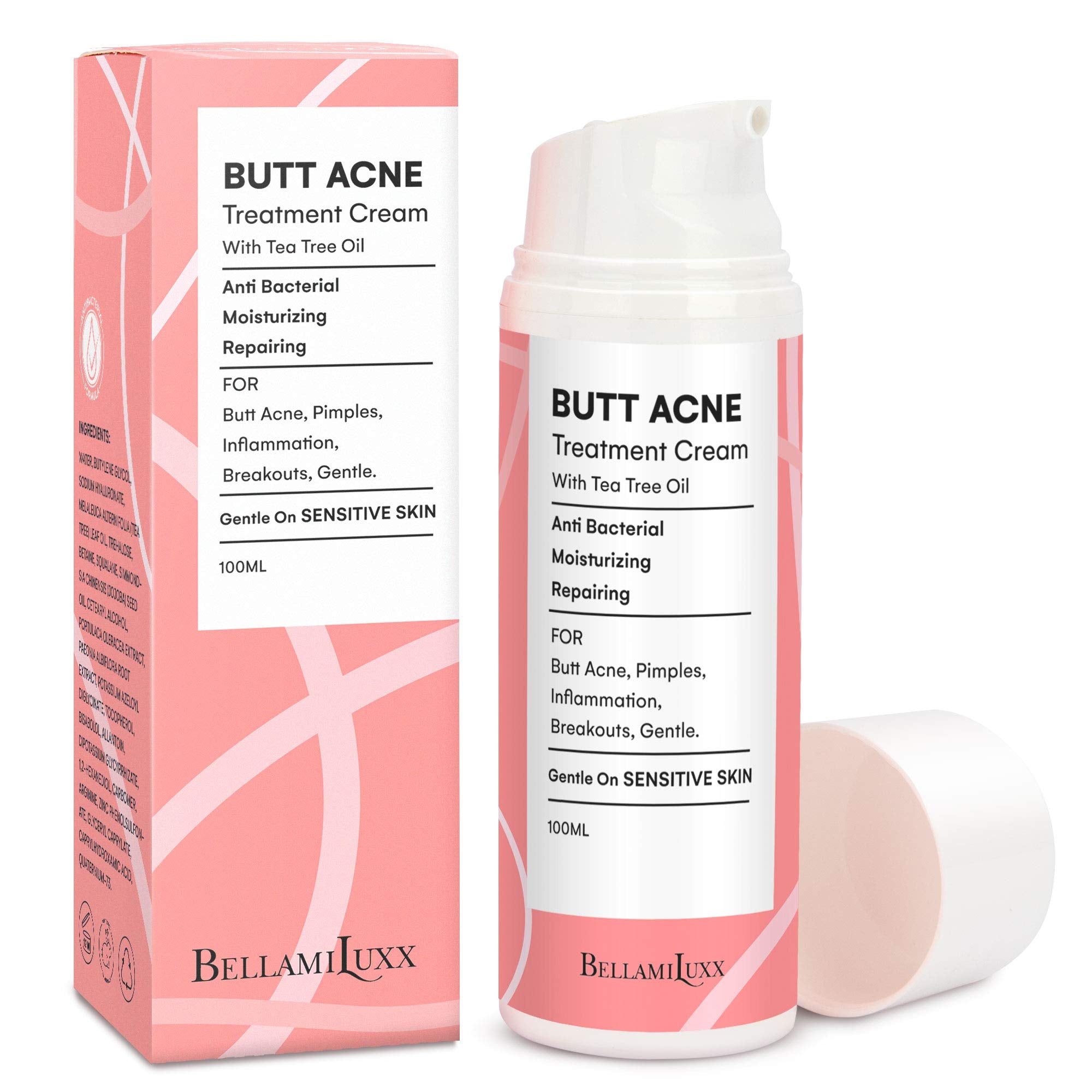BellamiLuxx Butt Acne clearing Lotion, Pure Plants Extracts for Reduce Acne and Pimples, Balance Skin MoistureSebum, Keep Buttoc