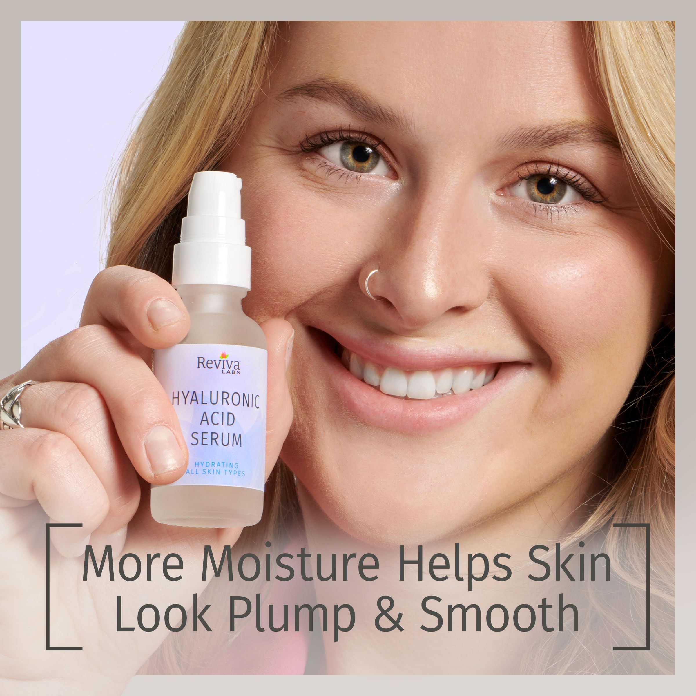 Reviva Labs Hyaluronic Acid Serum for Face and Neck - Moisturizing, Nourishing, and Hydrating Serum Acido Hialuronico - Face Ser
