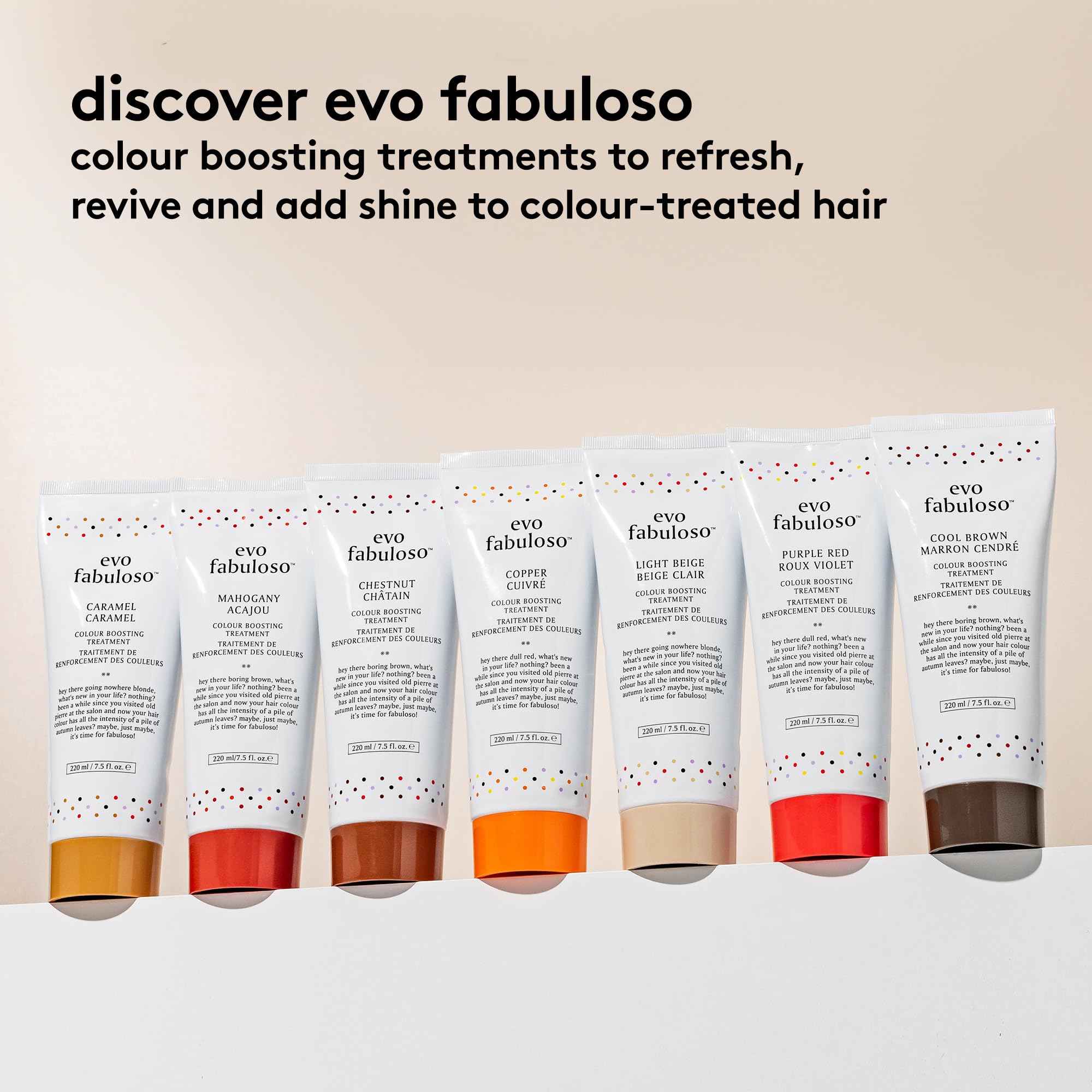 Evo Fabuloso Cool Brown Colour Boosting Treatment - Colour Care Conditioner For Colour -Treated Hair - Helps Maintain Colour Dep