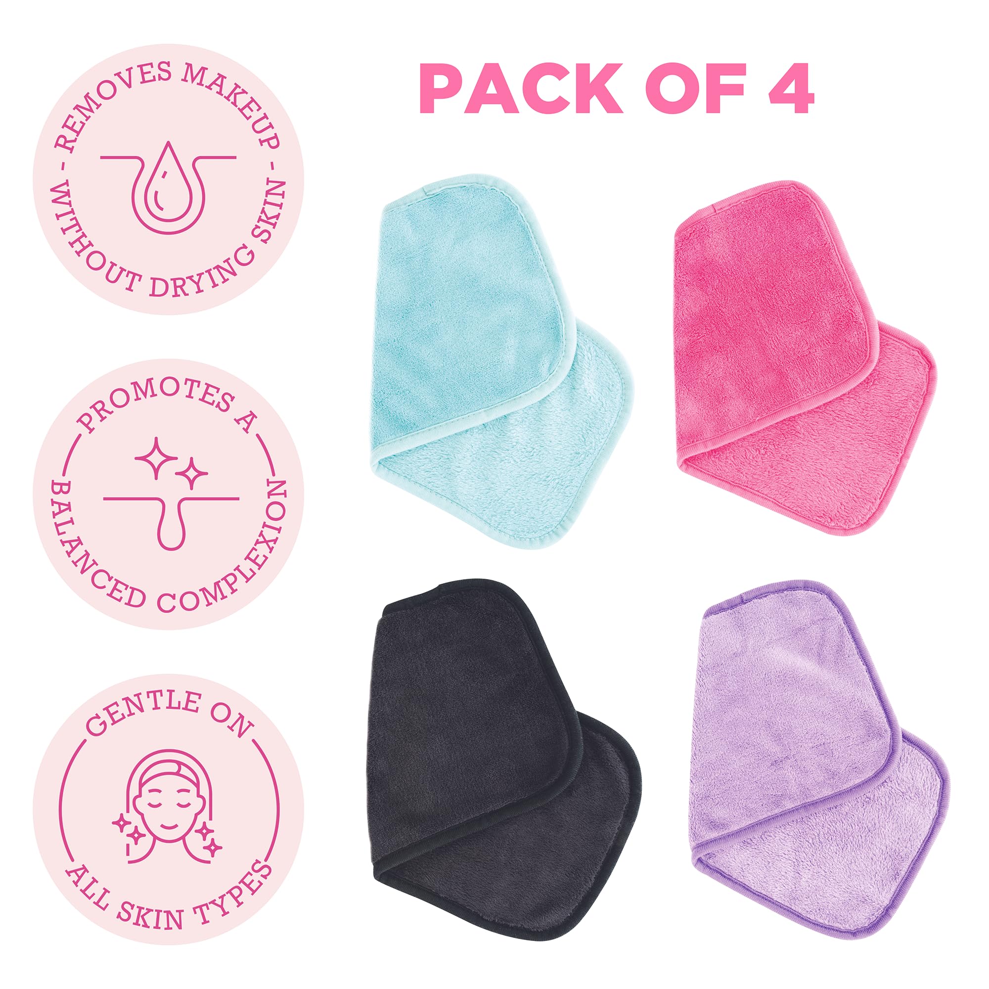 Make-up Removing Cloths 4 Count, Erase Your Face By Danielle Enterprises Enterprises Enterprises