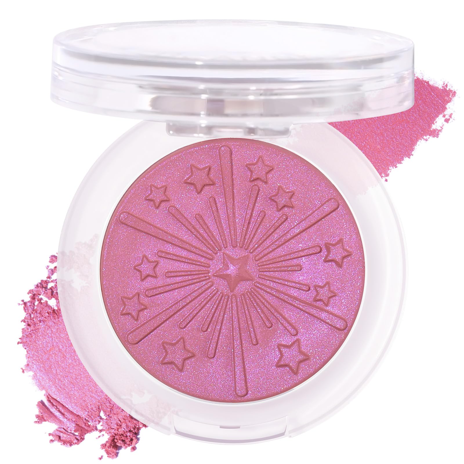 UCANBE Baked Blush for Cheek, Glow Blushing Palette - Seamless Silky Blendable Powder Blush Makeup Palette, Delivering Long Last
