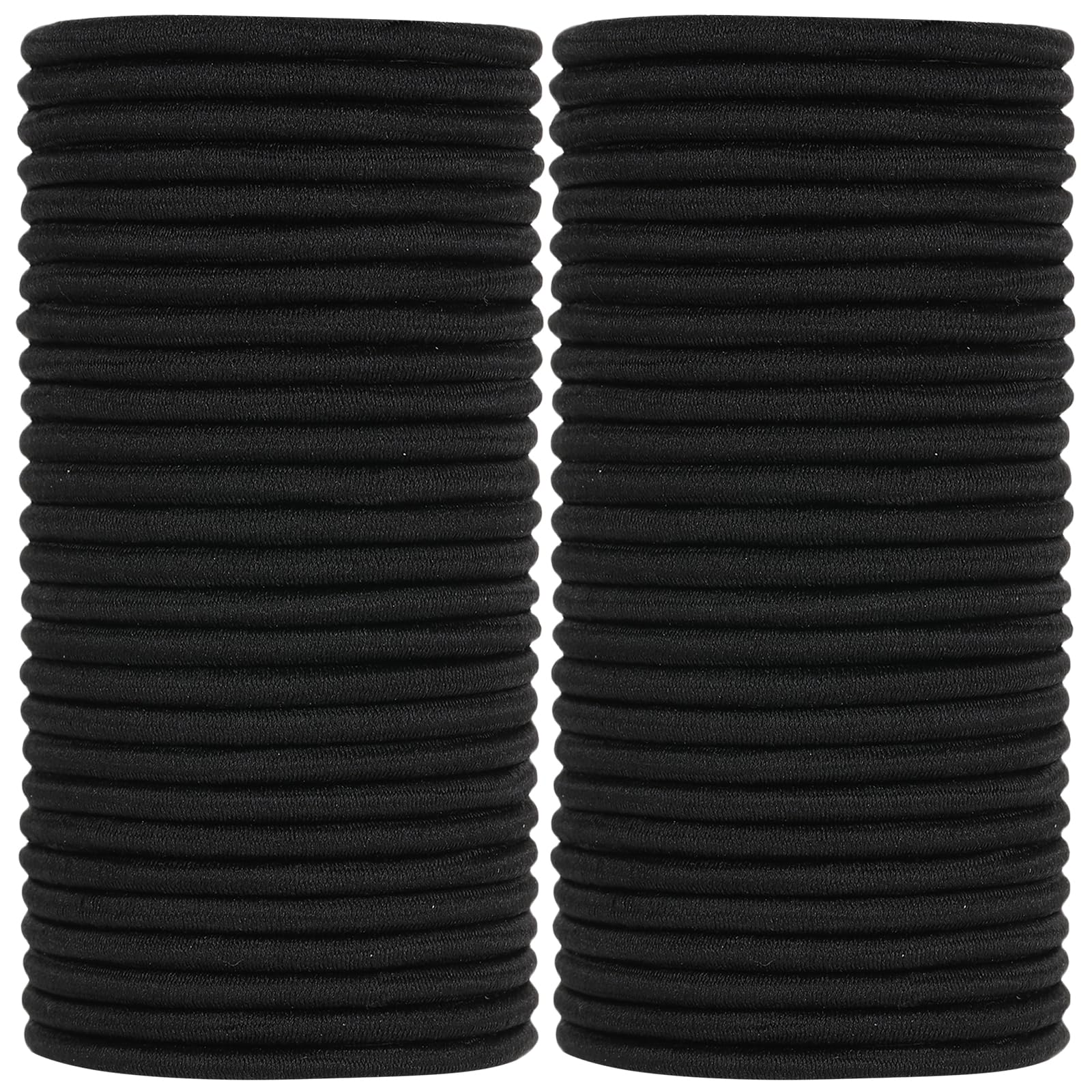 ADRIONE Black Hair Ties No damage 280 Pack, 4MM Hair Bands for Women's Hair Elastic Ponytail Holders No Damage Hair Ties Elastic