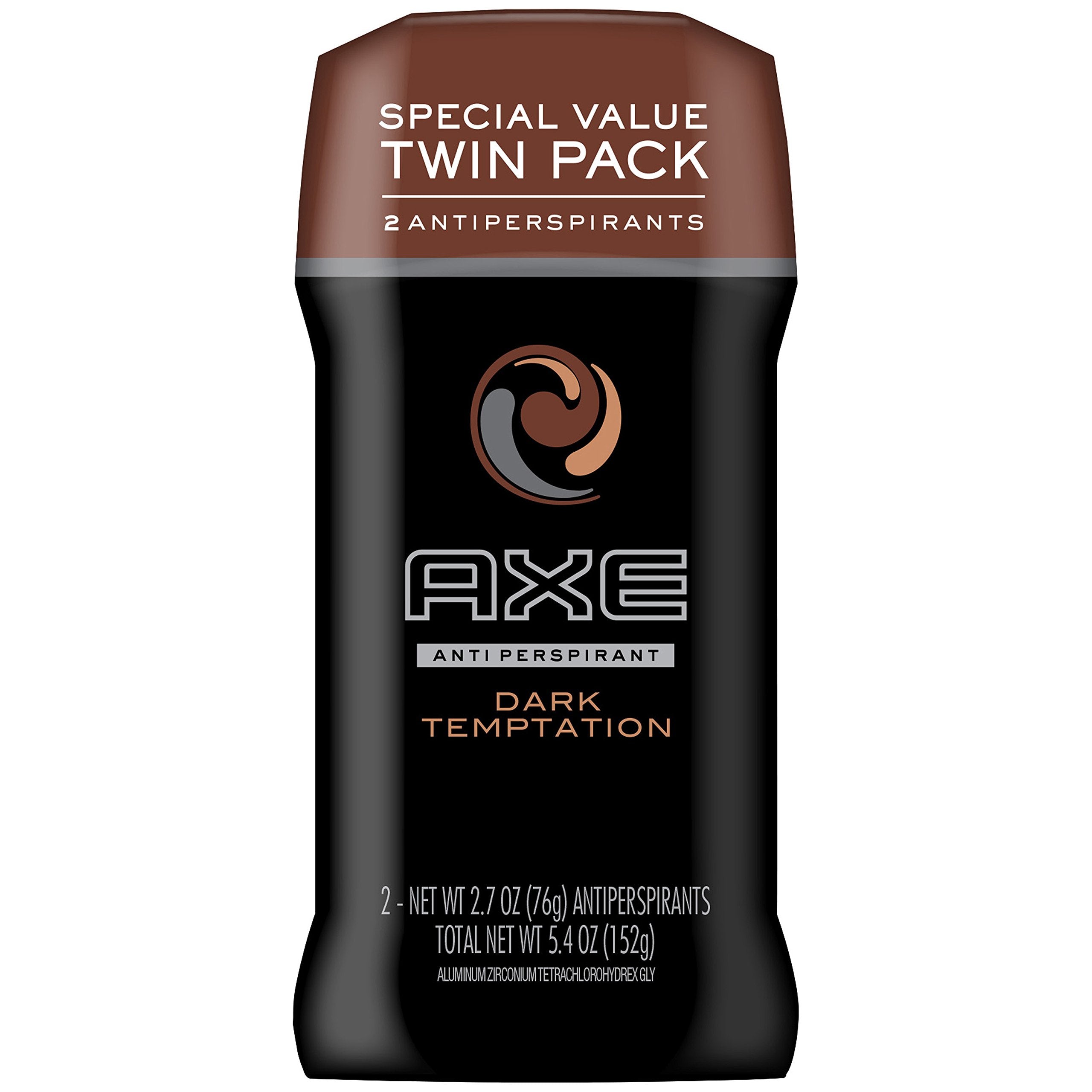 AXE Antiperspirant Deodorant Stick for Men, Dark Temptation Twin Pack, 2.7 Ounce (Pack of 2)