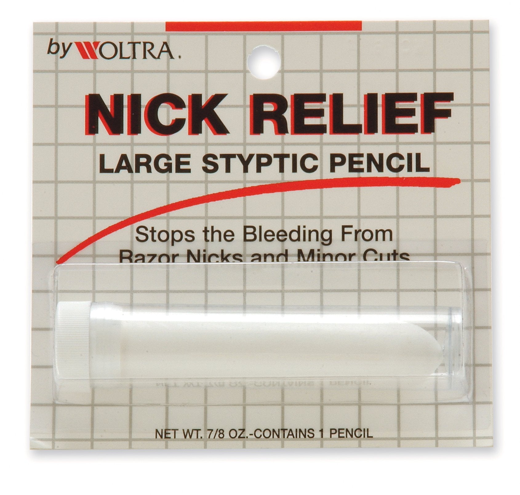 Woltra Nick Relief Large Styptic Pencil, 0.875-Ounce (Pack of 12)