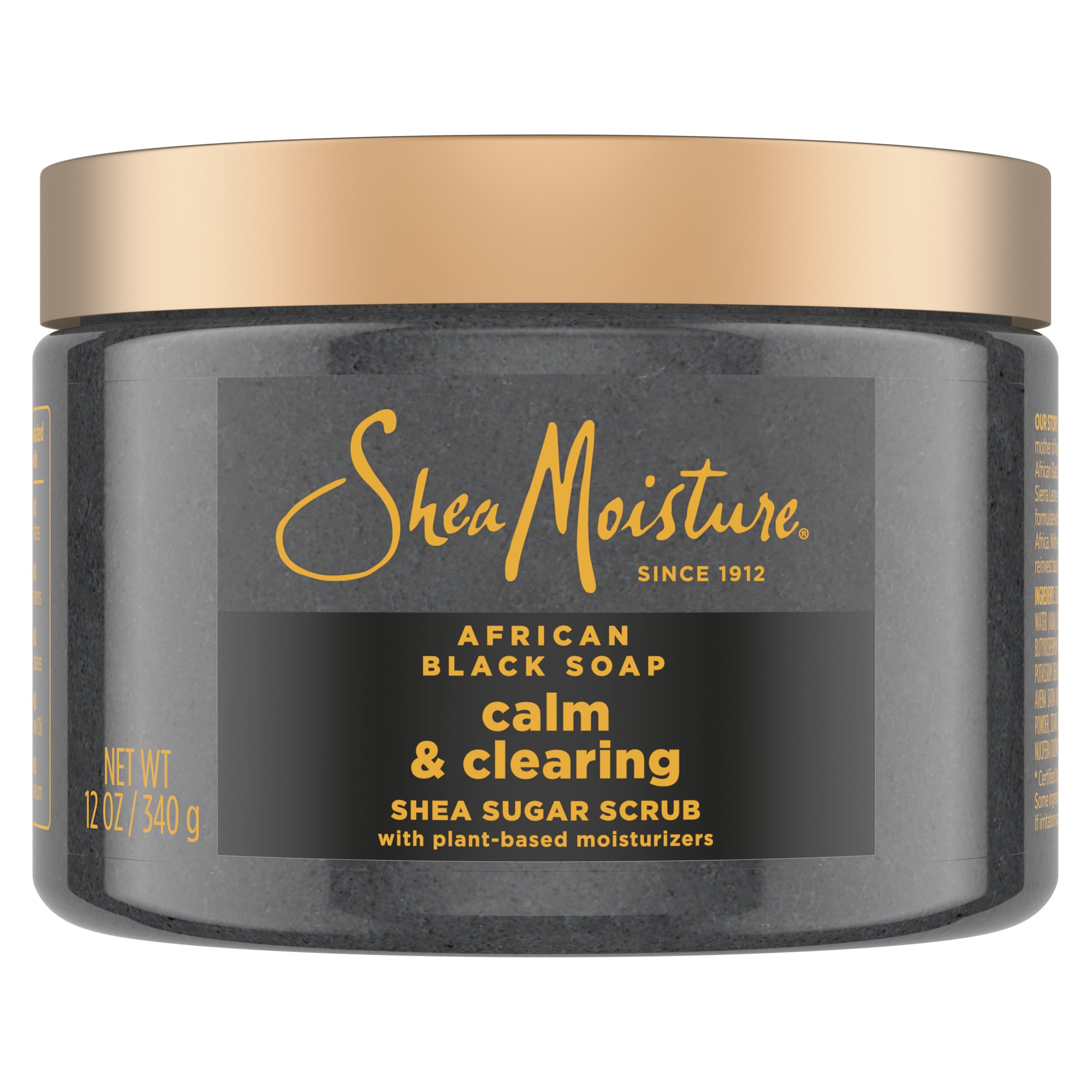 SheaMoisture Sugar Body Scrub African Black Soap for healthy, glowing skin African black soap with 24h shea moisture nutrients 1