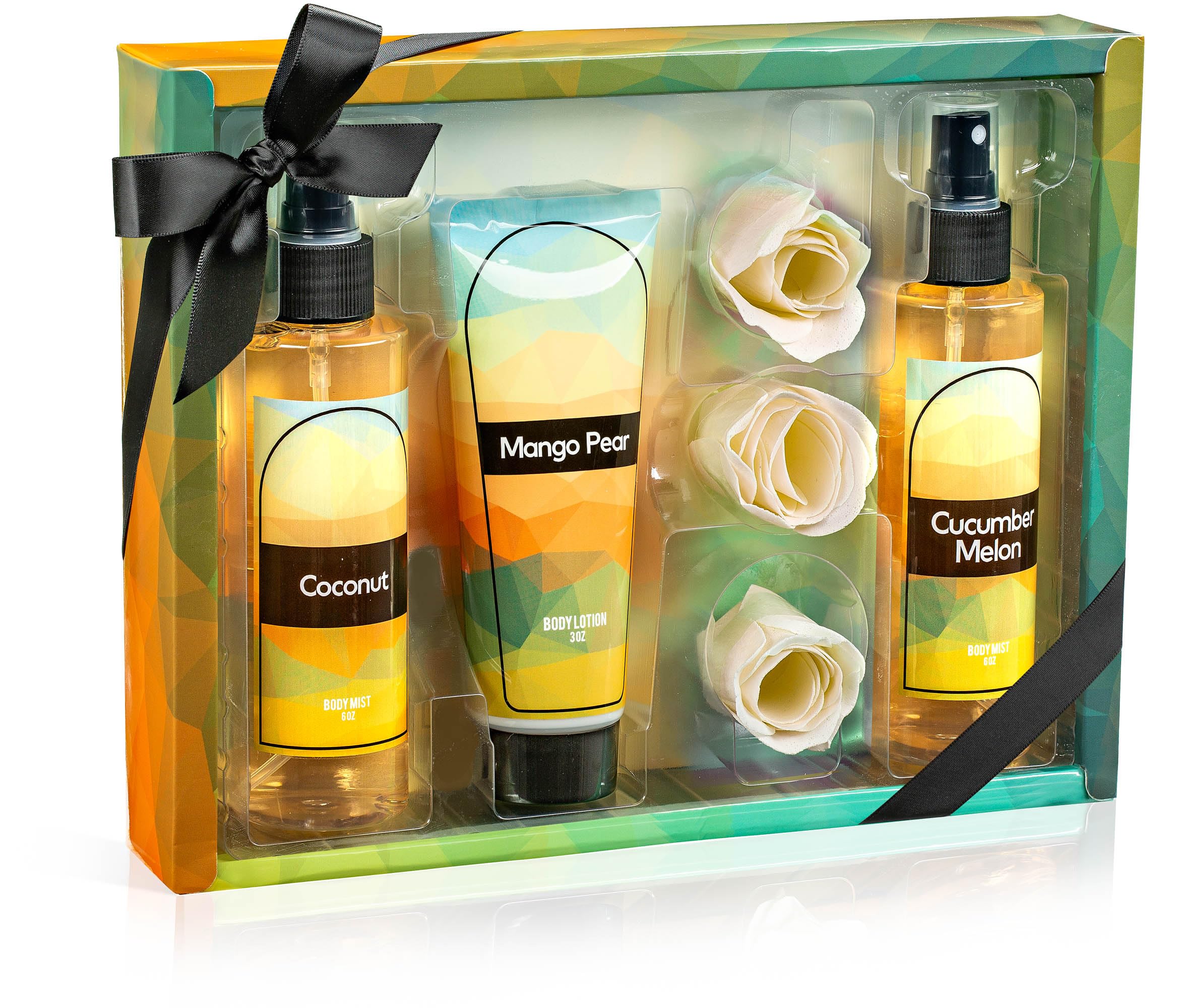 Fine Fragrance Body Mist & Body Splash Gift Set - Luxury Self-Care Combo for Women and Girls (Cherry Blossom, Strawberry, Warm V