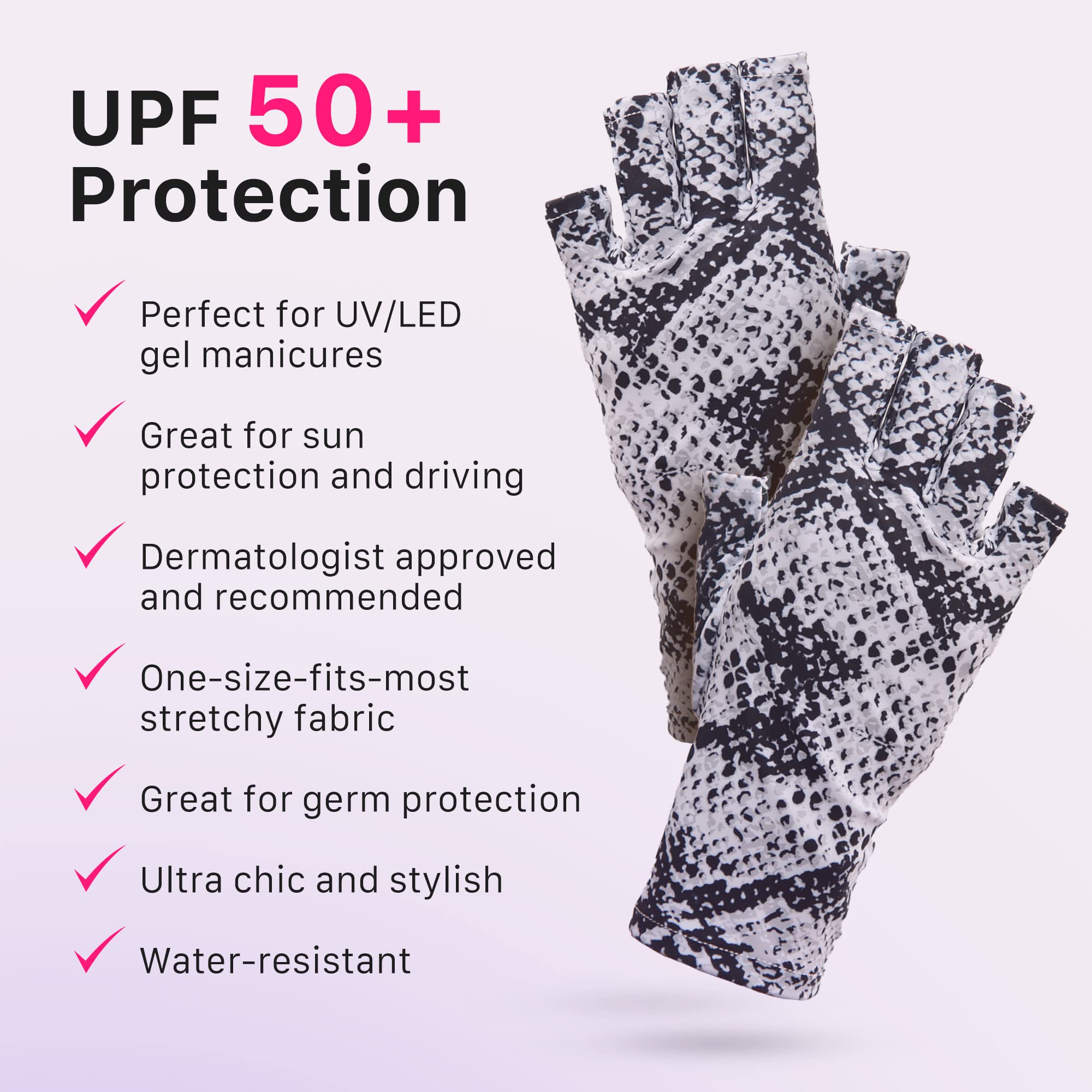ManiGlovz UV Protection Nail Gloves for Women - Stylish, Comfortable and Protective