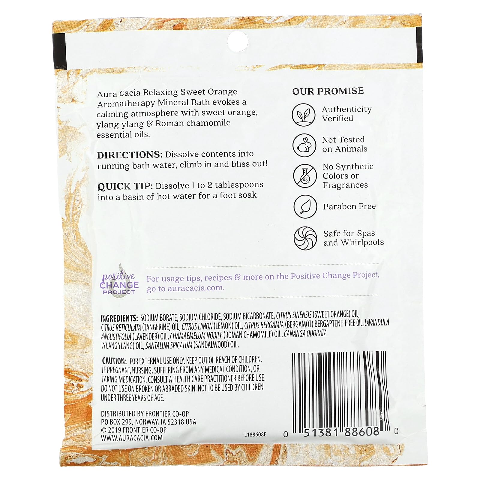 Aura Cacia Mnrl Bath,Relax Swt Orng, 2.5 Ounce