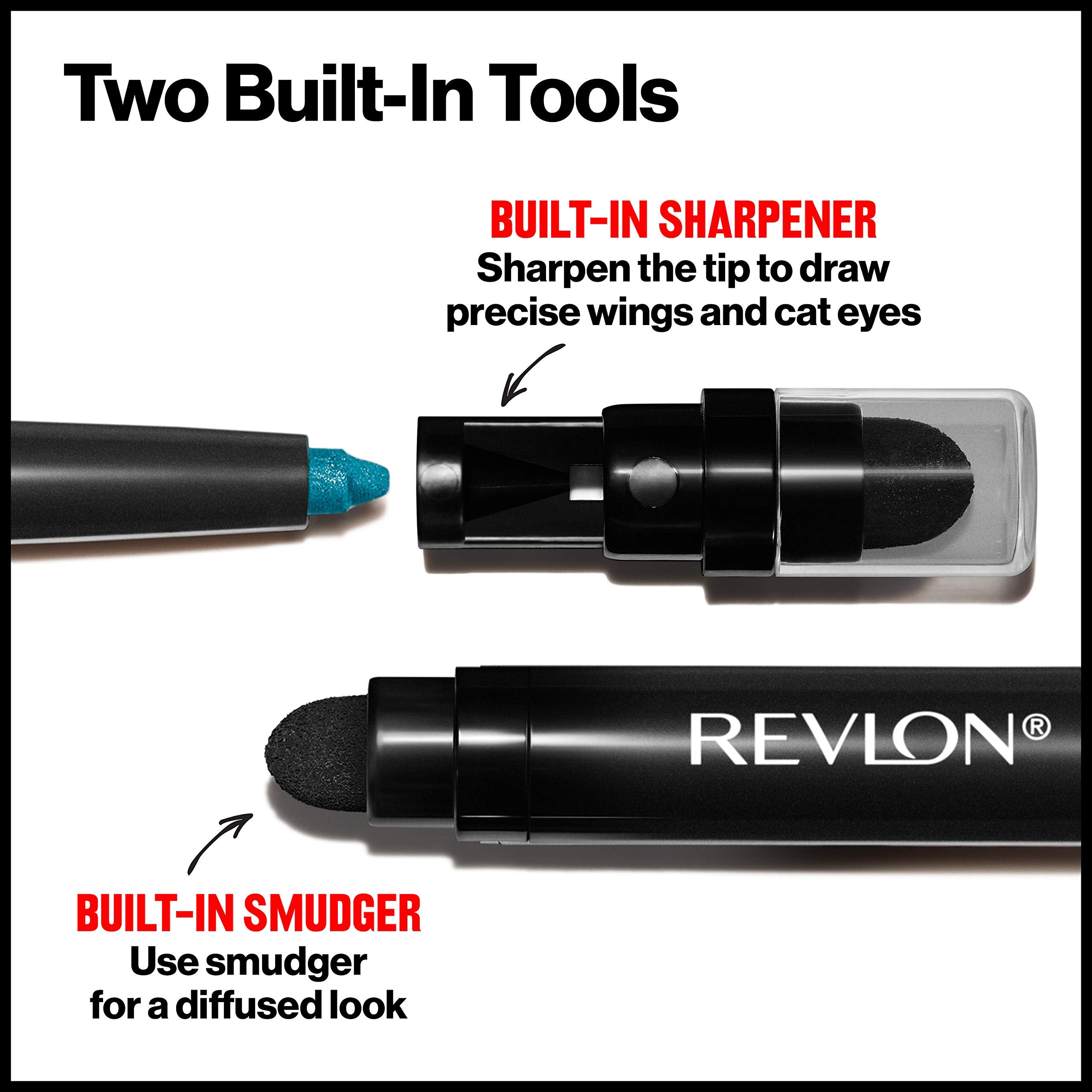 Revlon Pencil Eyeliner, Gifts For Women, Stocking Stuffers, Colorstay Eye Makeup With Built-In Sharpener, Waterproof, Smudge-Pro
