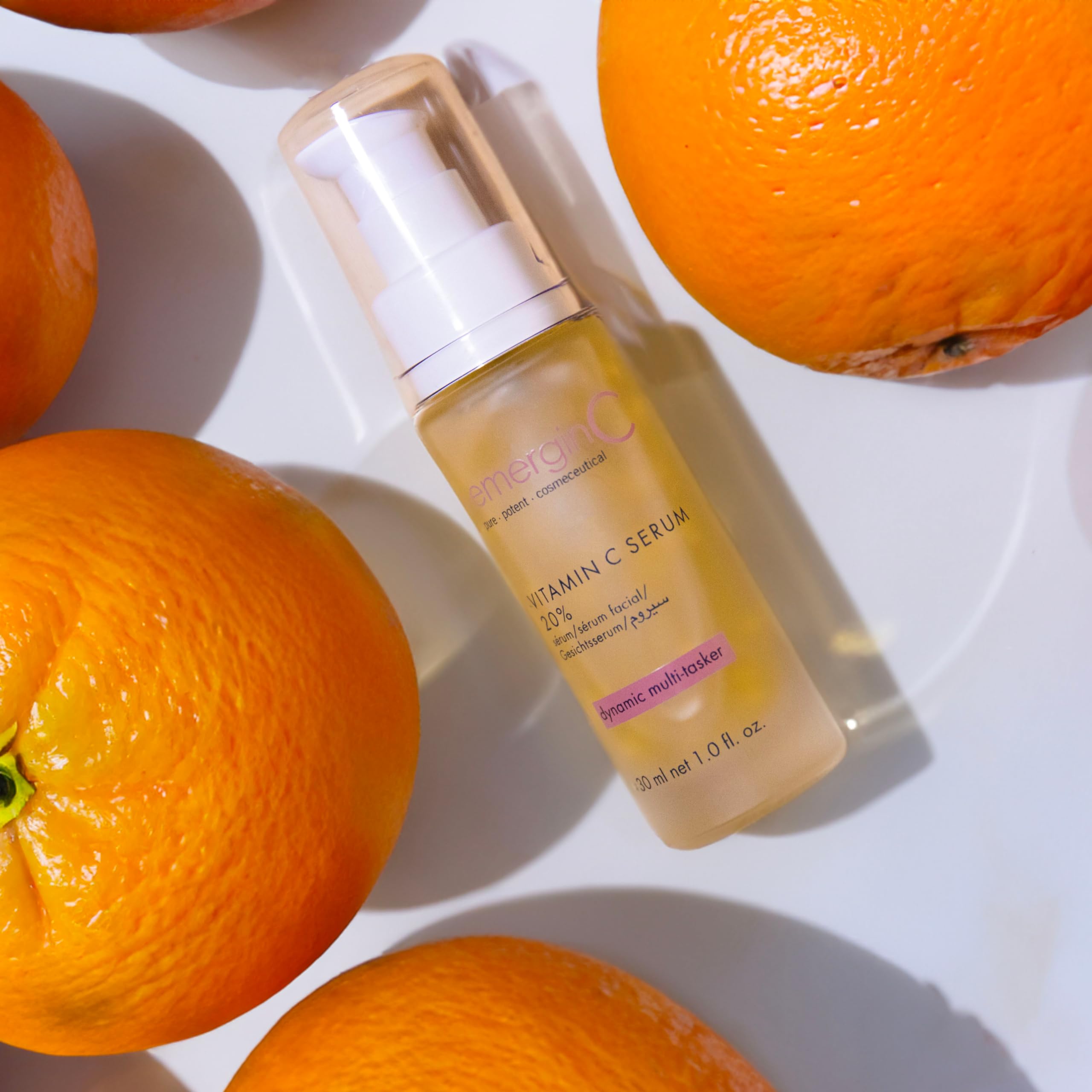 emerginC 20% Vitamin C Facial Serum - Extra Strength Micro-Encapsulated Spheres to Help Address Visible Signs of Aging (1 Ounce,