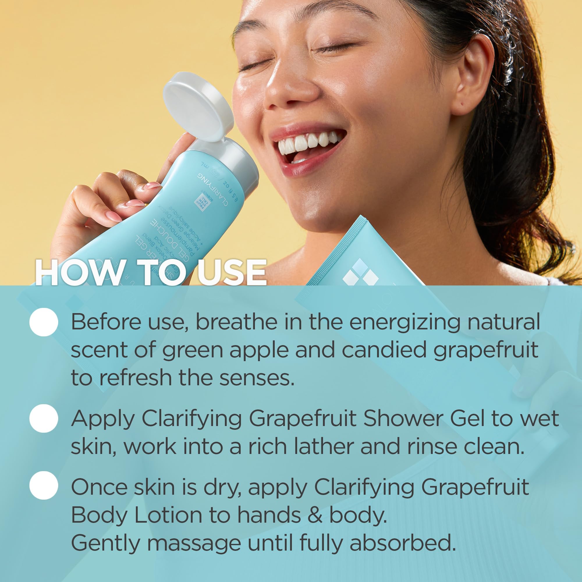 Andalou Naturals Body Lotion, Clarifying Grapefruit Skin Care, Lightweight, Gentle Exfoliating & Moisturizing Lotion with Salicy