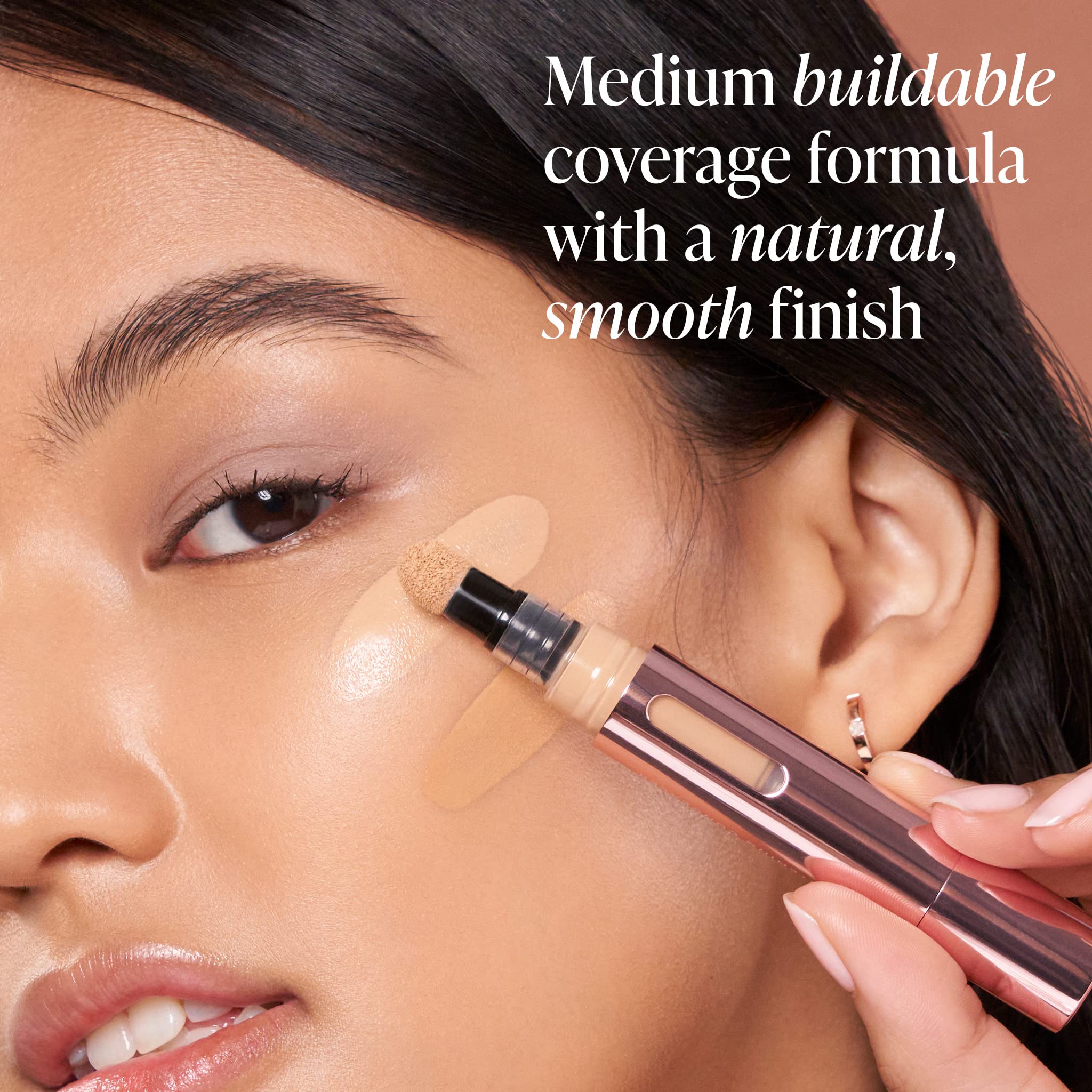 Mally Beauty - The Plush Pen Brightening Concealer Stick - Tan - Hydrating Turmeric, Vitamin E, and Hyaluronic Acid Infused Form