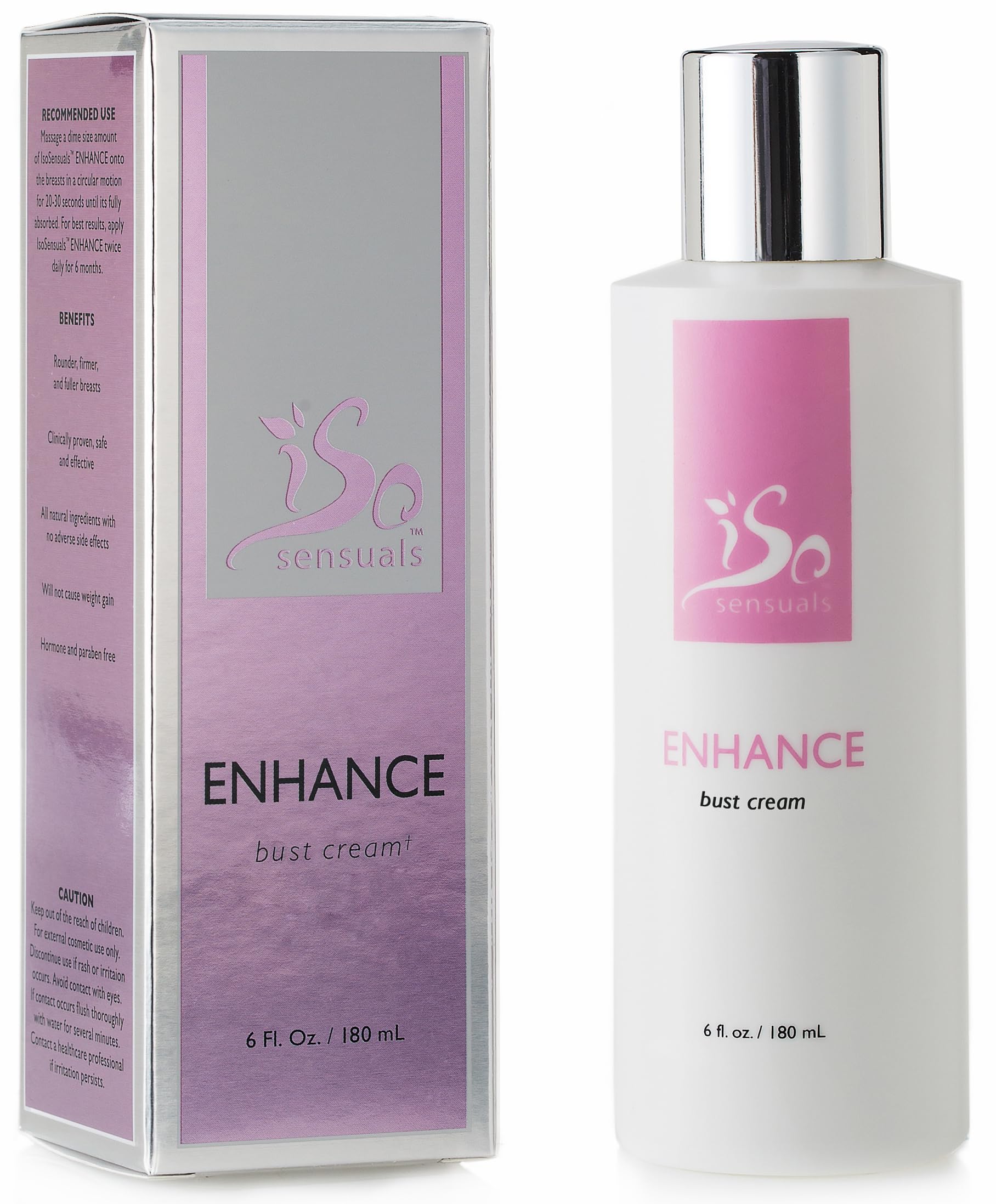 IsoSensuals ENHANCE - Rapid-Action Breast Enlargement Cream for Quick Growth - Lifting and Firming Breast Enhancement Cream with
