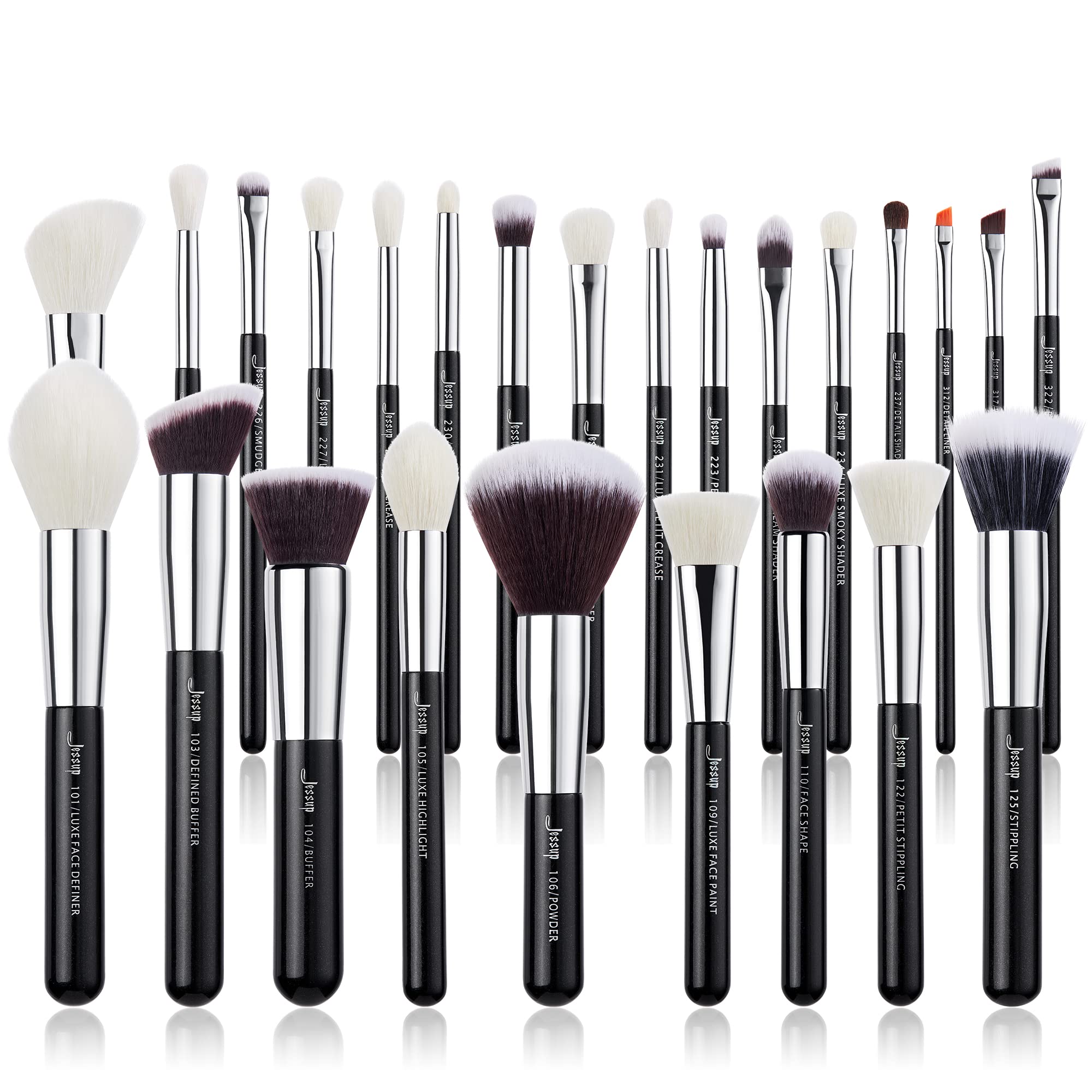 Jessup Brand 25pcs Professional Makeup Brush Set Beauty Cosmetic Foundation Powder Blusher Eyeshadow Blending Concealer Highligh