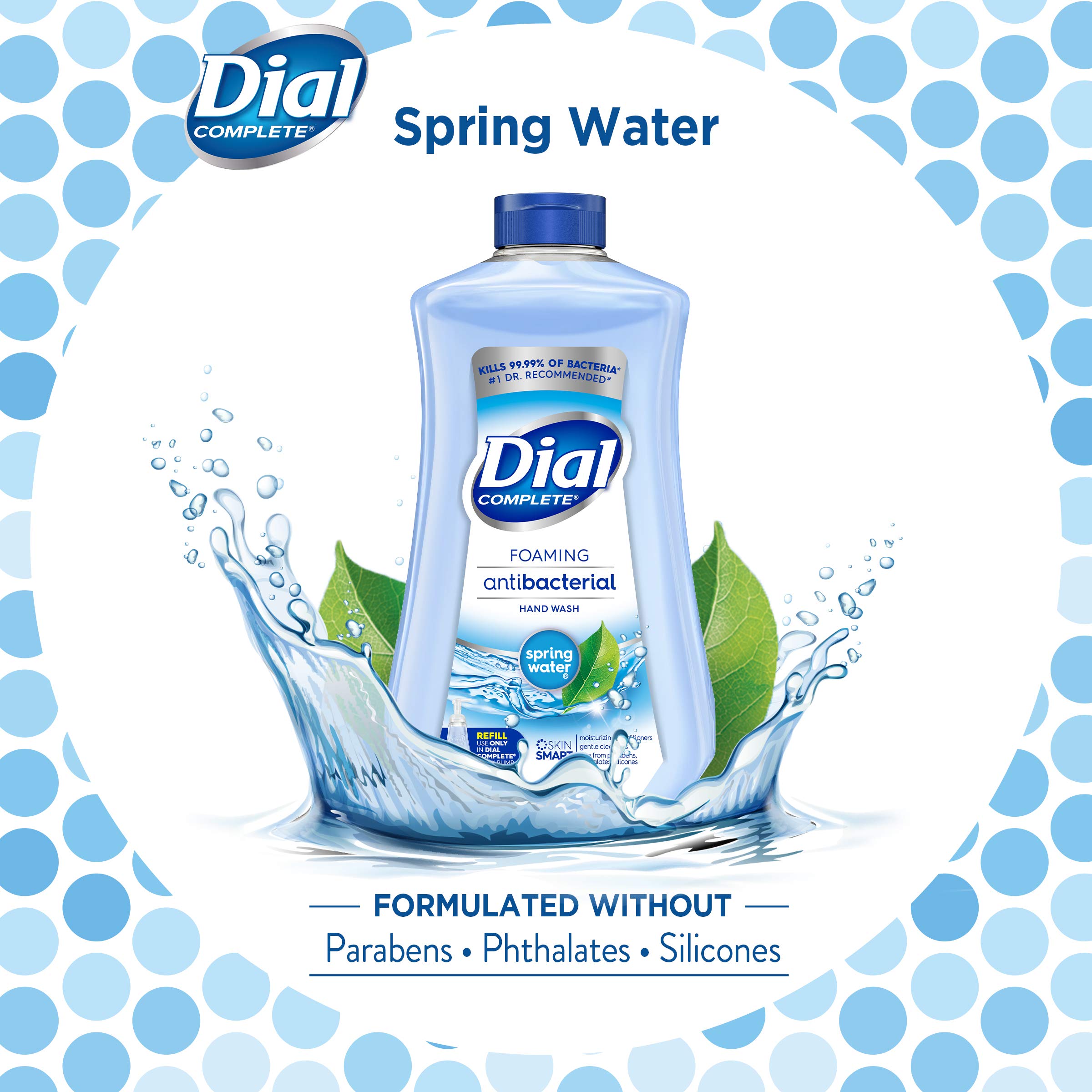 Dial Complete Antibacterial Foaming Hand Soap Refill, 32 Fl Oz (Pack Of 3)
