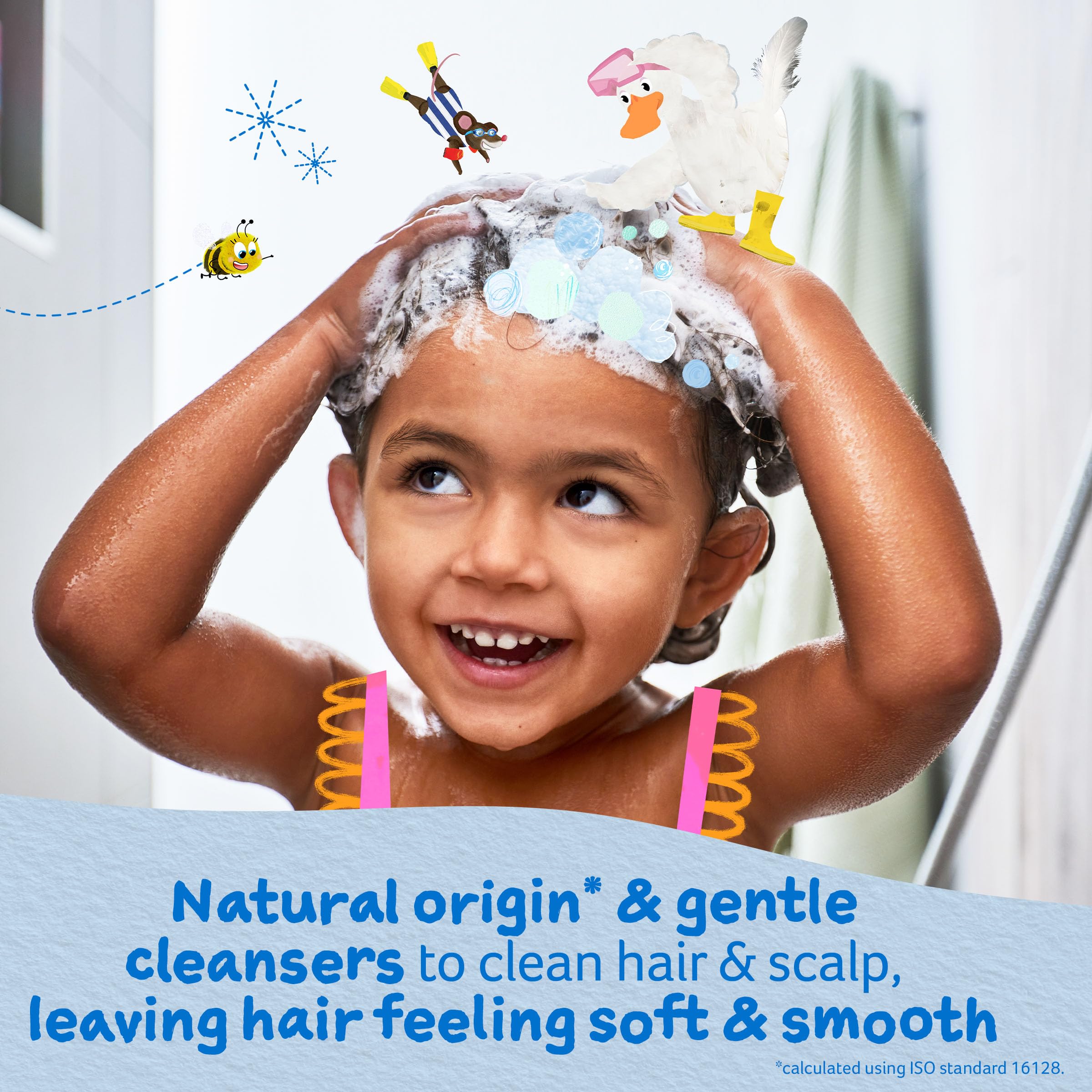 Childs Farm, Kids Shampoo for Dry, Sensitive, Eczema-prone Skin & Scalp, Strawberry & Organic Mint, Detangles & Nourishes, Vegan