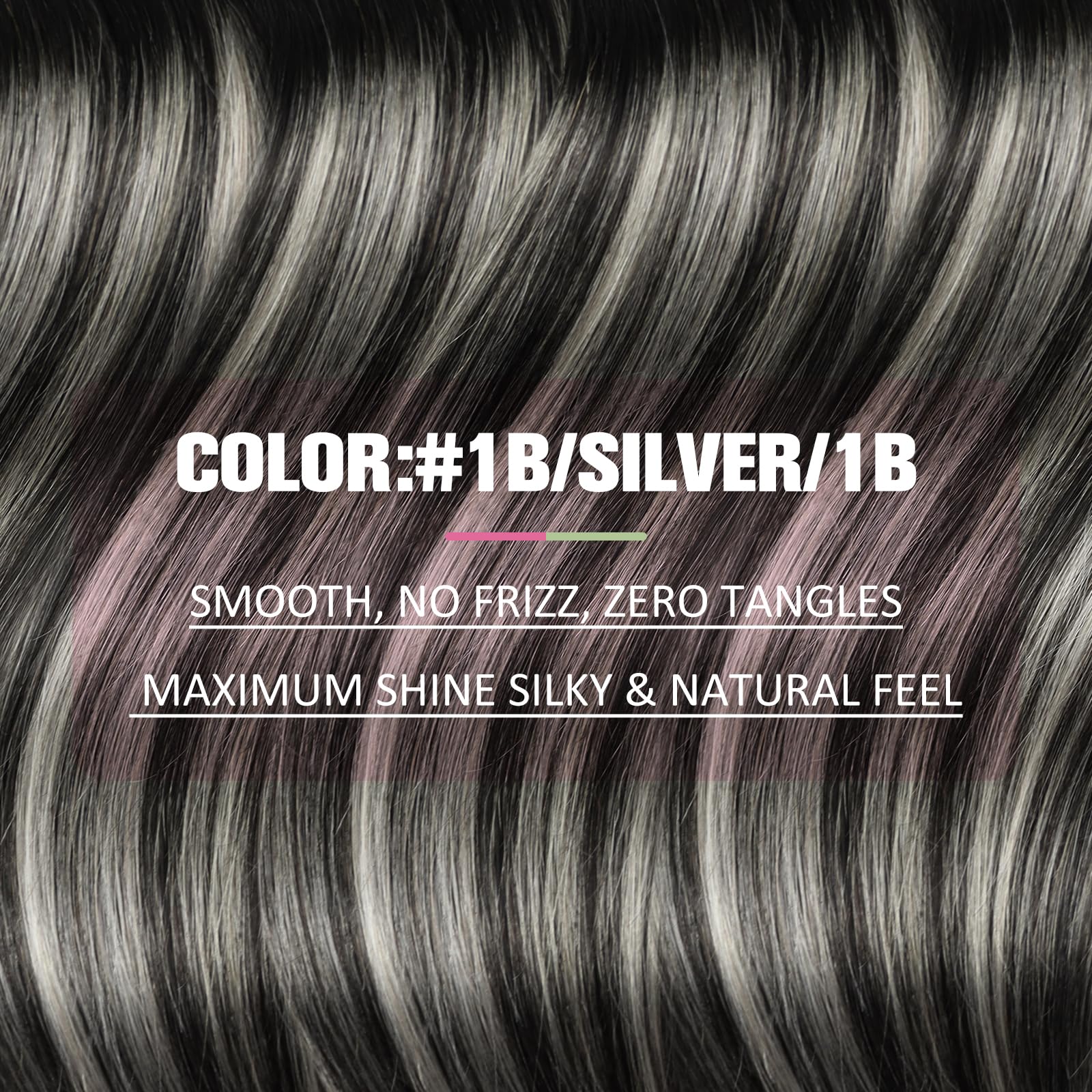 YoungSee Tape in Human Hair Extensions Ombre Tape Extensions Human Hair Off Black Ombre Sliver Balayage Tape in Hair Extensions