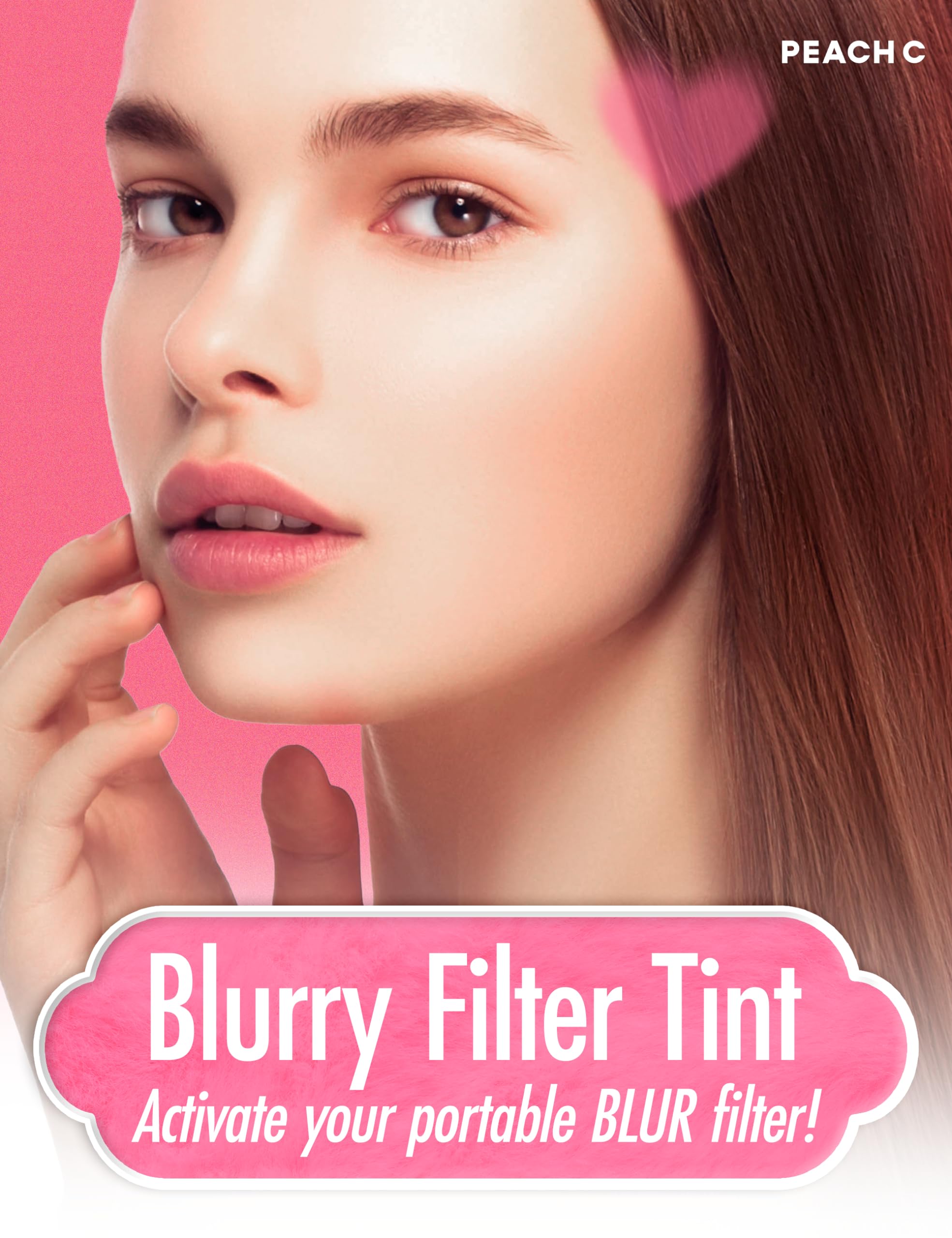 Peach C Blurry Filter 01 No Filter Peach Korean Lip Stain Marker | Matte Korean Lip Tint Long Lasting W/Soft Blur Finish| Comfor